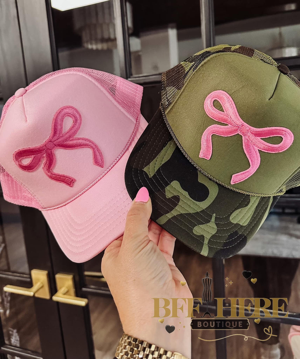 Bow Babe Trucker Hat / Choice of Color - BFF Here