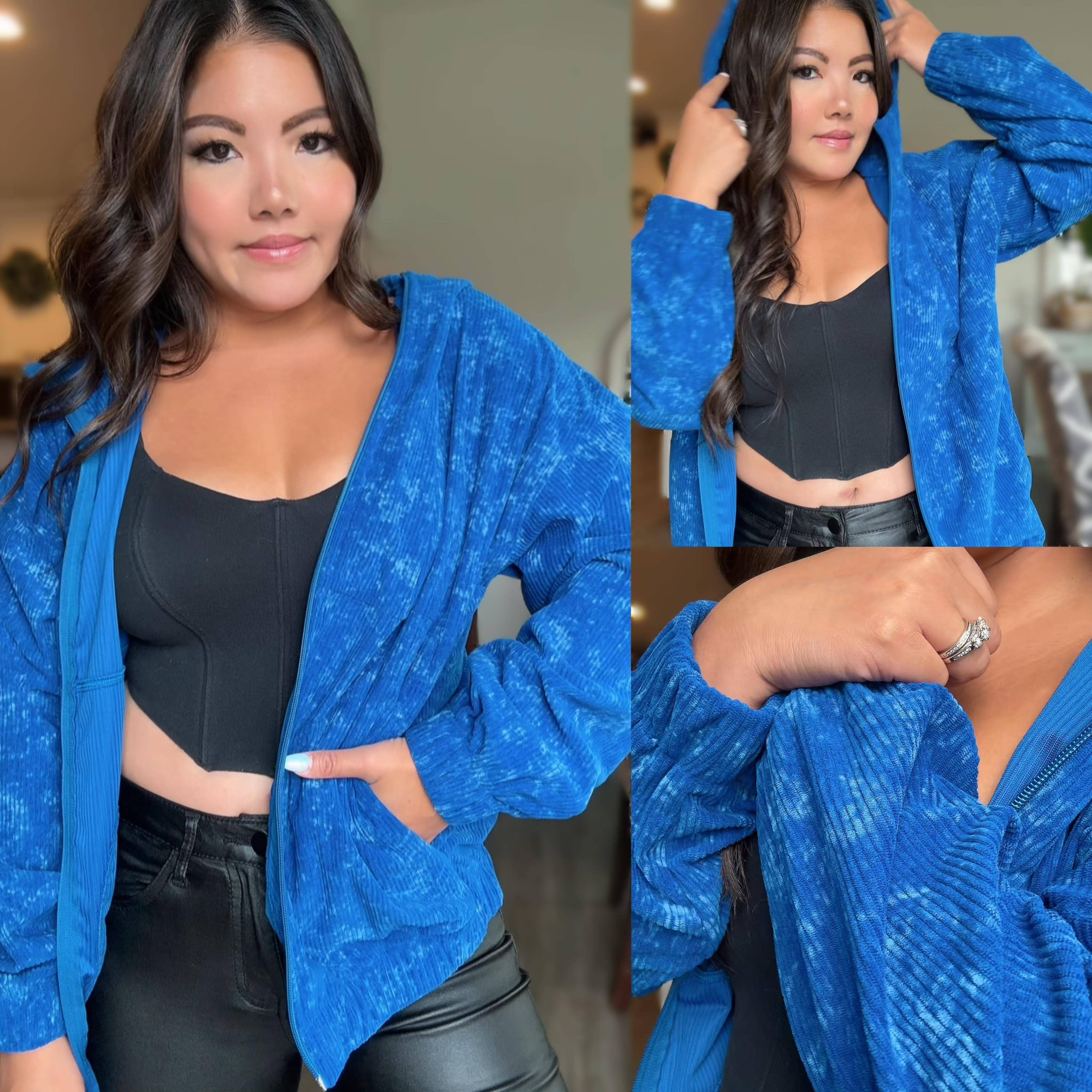 PREORDER: Charlotte Corduroy Acid Wash Hoodie by JadyK (Ships End of October) - BFF Here