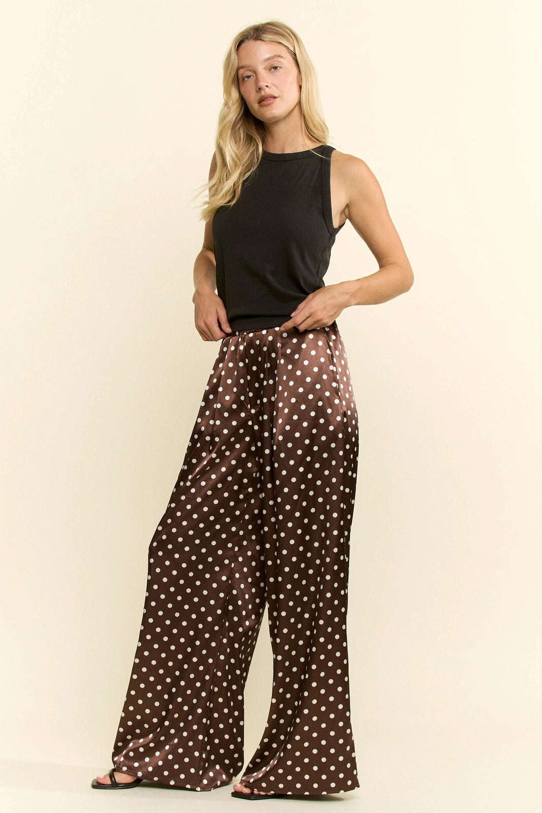 Soft Dot Wide Pants (ARRAY)  by Jade by Jane (Ships 2-3 weeks) - BFF Here