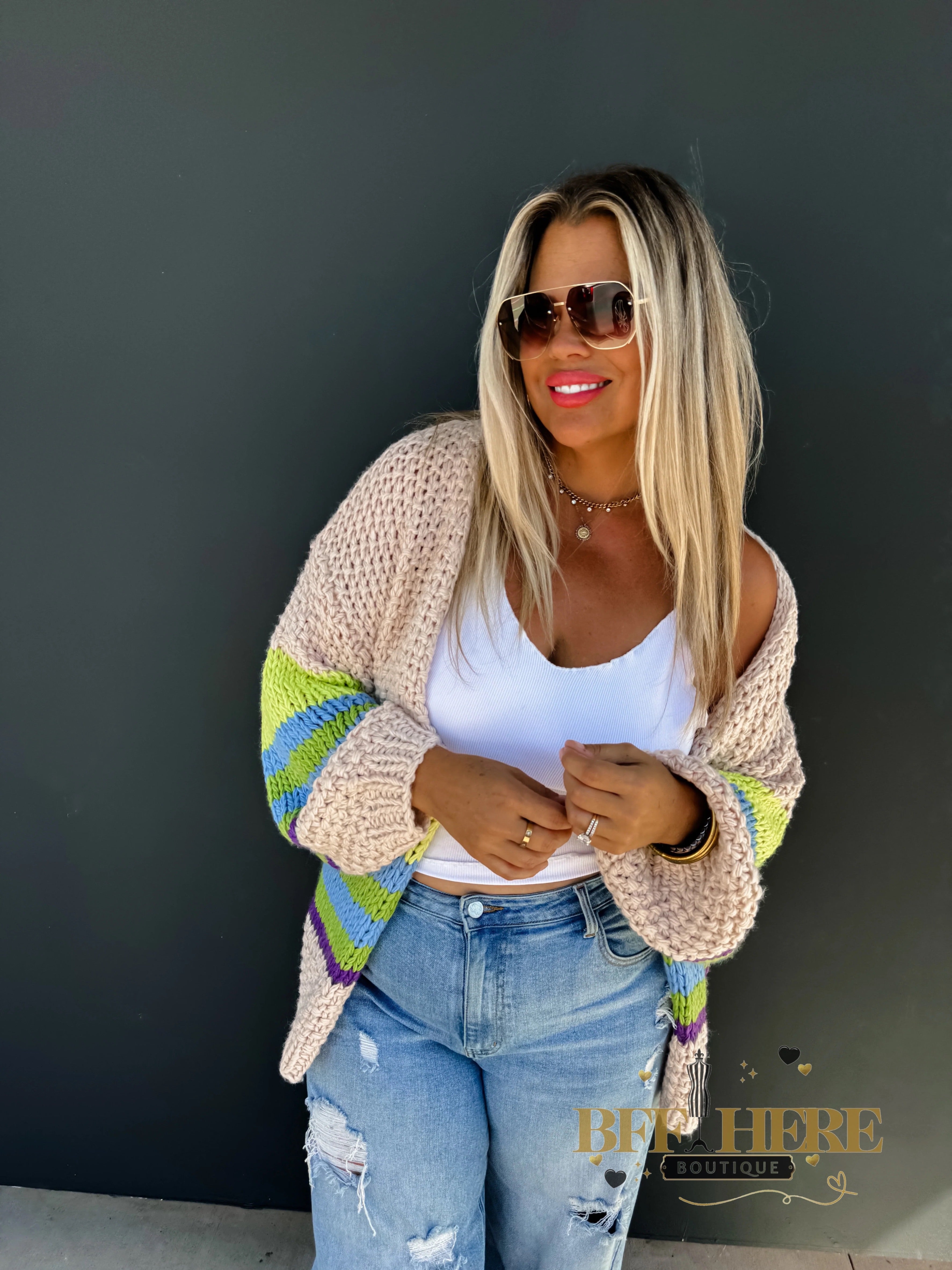 Charlotte Knit Cardigan by Blakeley / Choice of Color - BFF Here