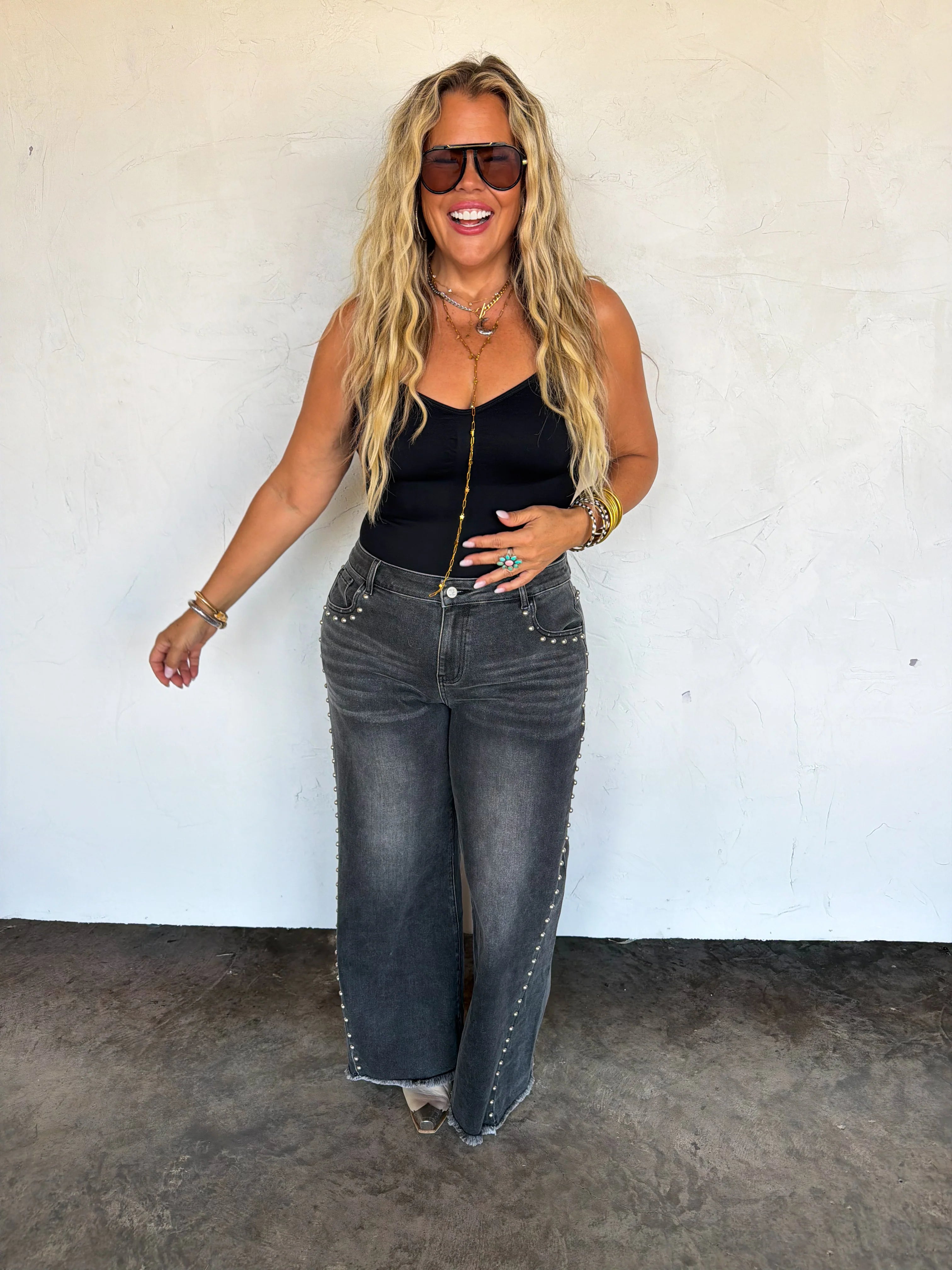 PREORDER: Off The Grid Studded Jeans by Blakeley (ETA: November)
