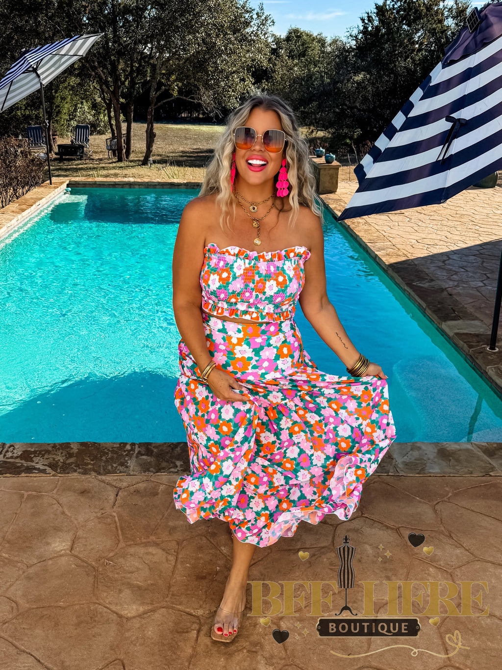 Amalfi Blooms Swim Set by Blakeley - BFF Here