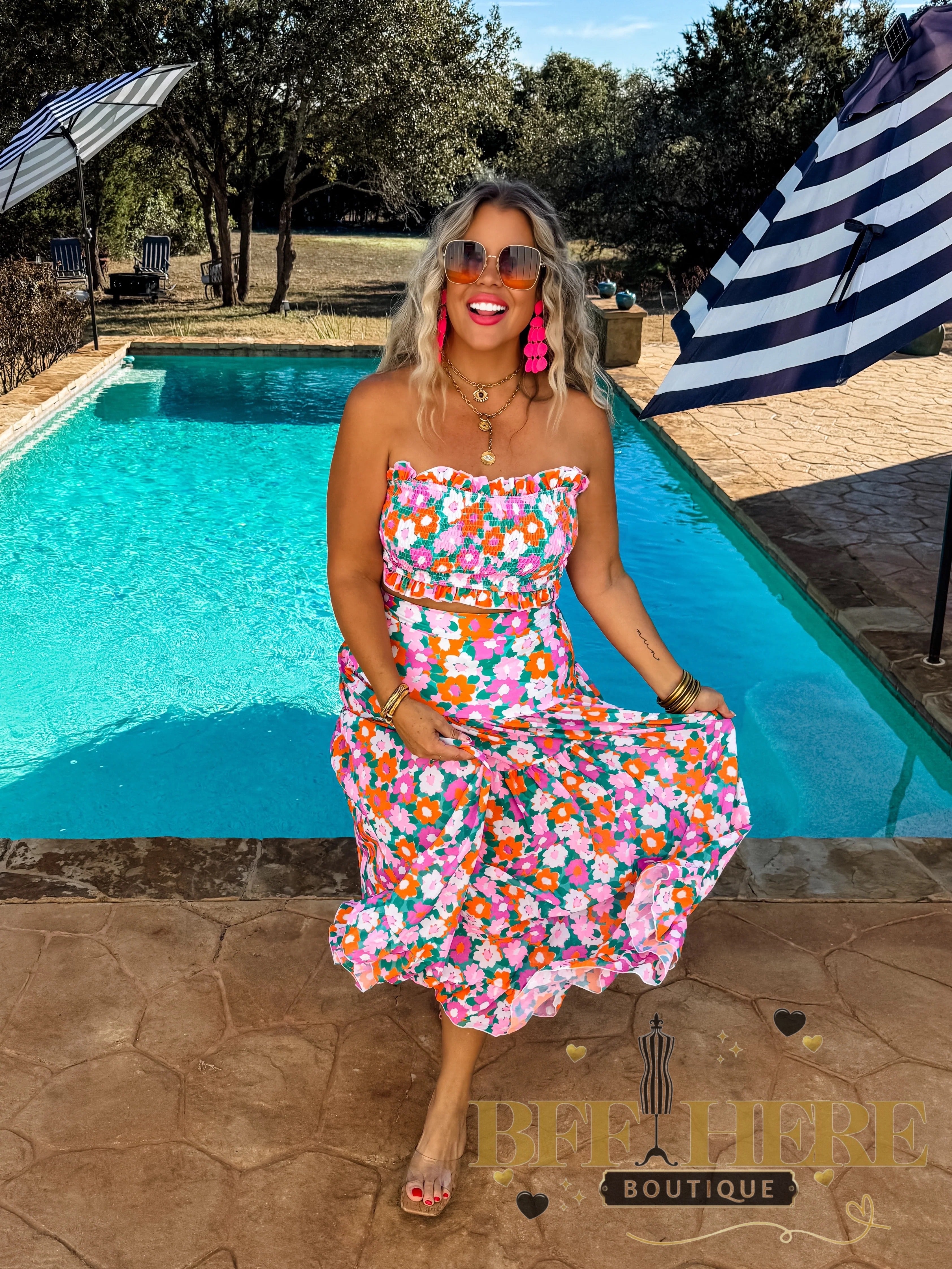 Amalfi Blooms Swim Set by Blakeley - BFF Here