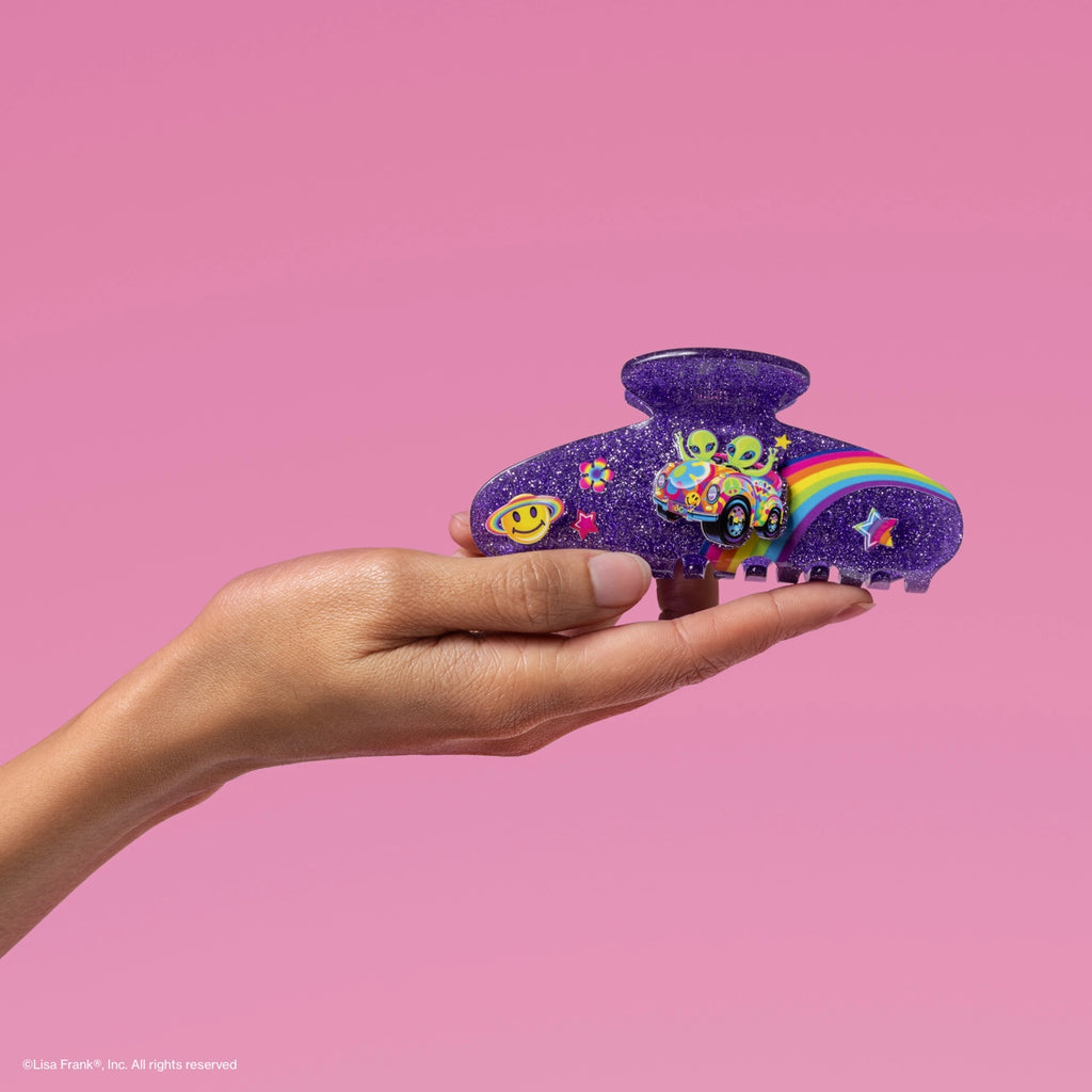 Lisa Frank X Kitsch Glitter Claw Clip in Zoomer™ & Zorbit™