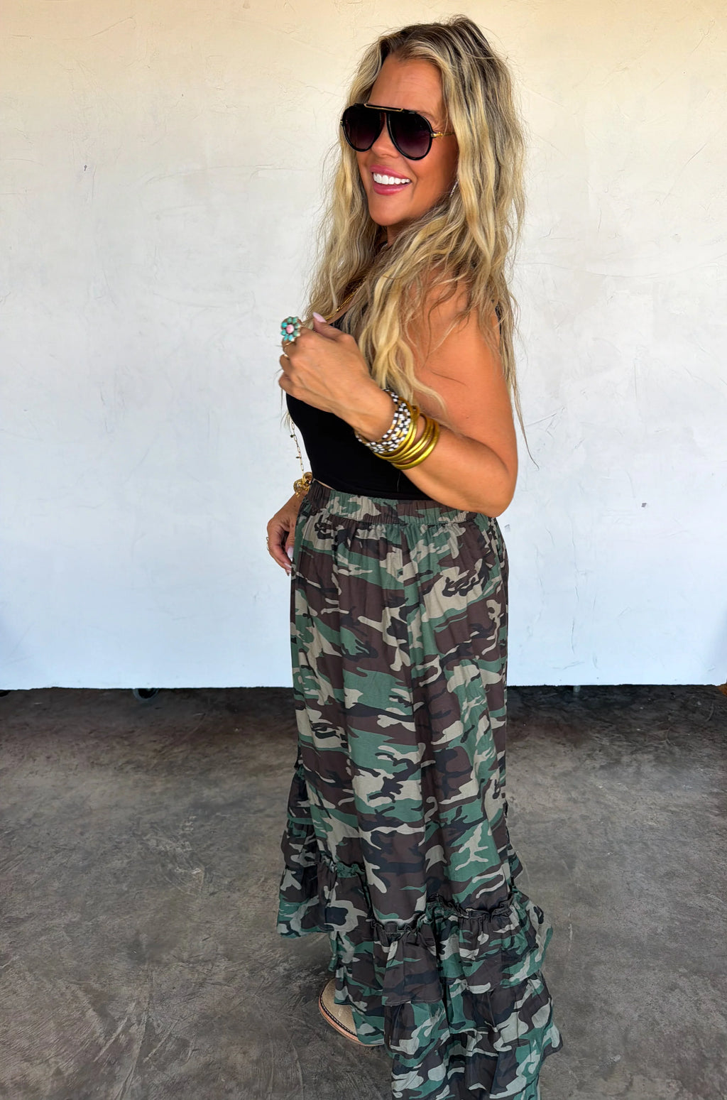 PREORDER: Hidden Gem Camo Maxi Skirt by Blakeley (ETA: November)
