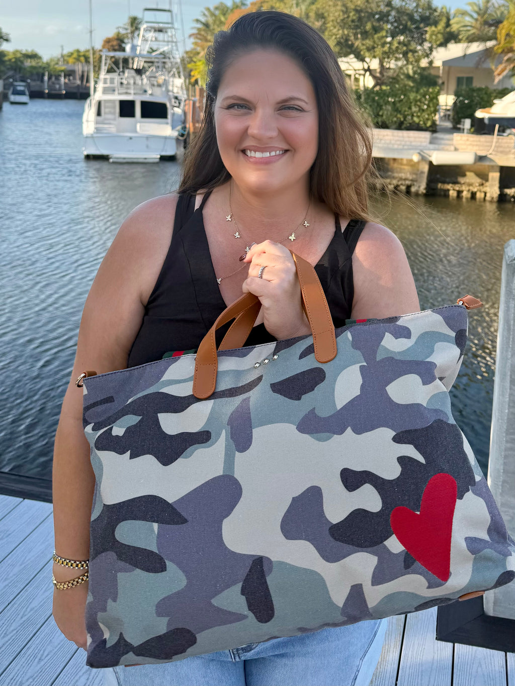Chelsie Canvas Tote by Pretty Simple - BFF Here