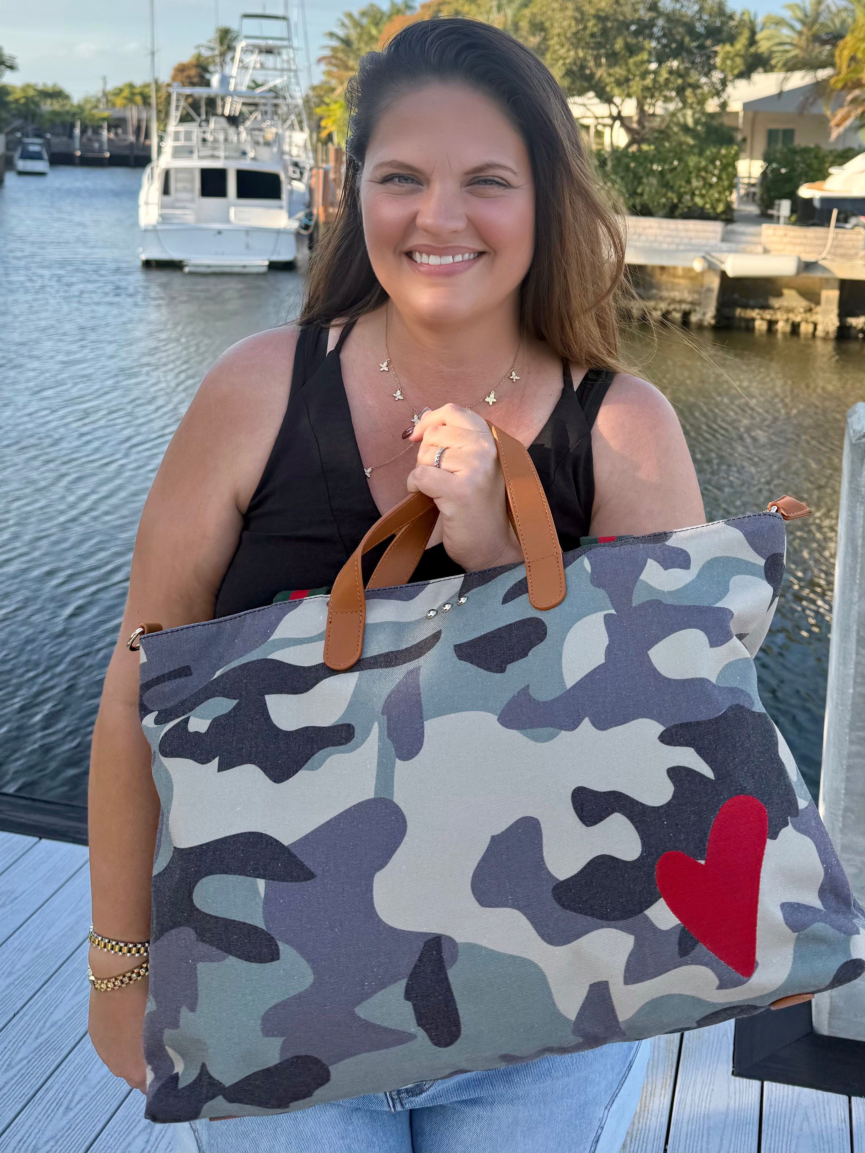 Chelsie Canvas Tote by Pretty Simple - BFF Here