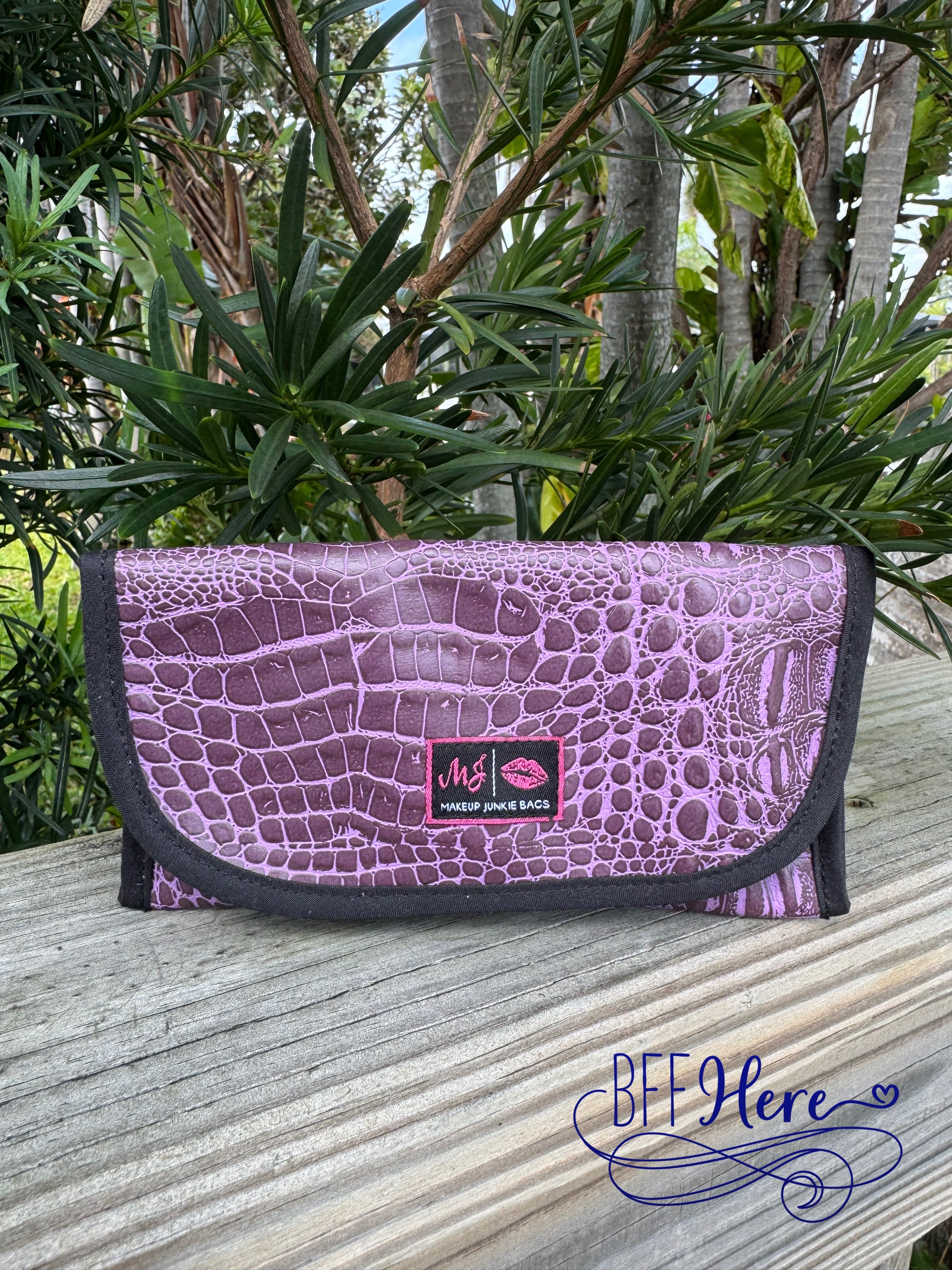 Shade of Violet Sunglass Case by Makeup Junkie Bags - BFF Here
