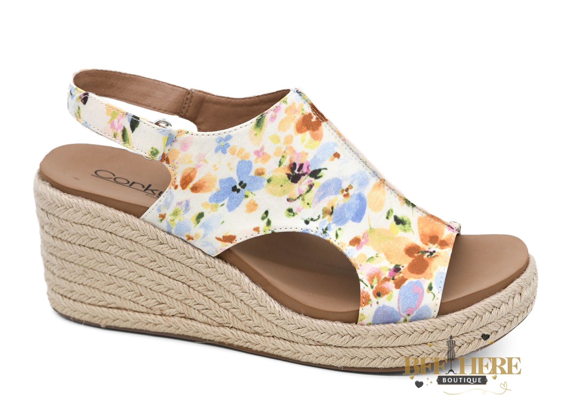 Carley - Natural Mini Floral Jute by Corkys - BFF Here