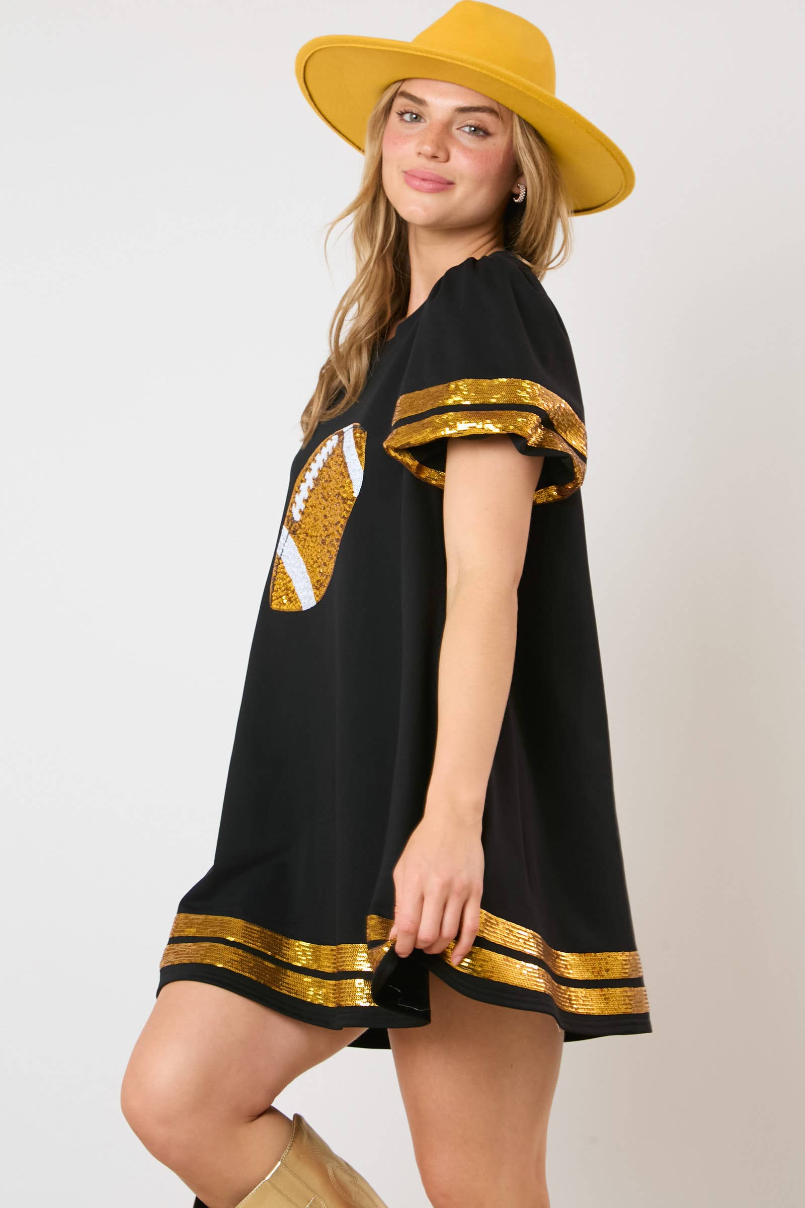 Championship Sparkle Football Dress / Choice of Color - BFF Here