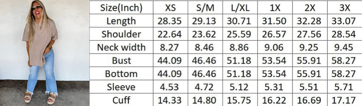 PREORDER- SPRING JOEY WASHED COTTON BOYFRIEND TEE - BFF Here