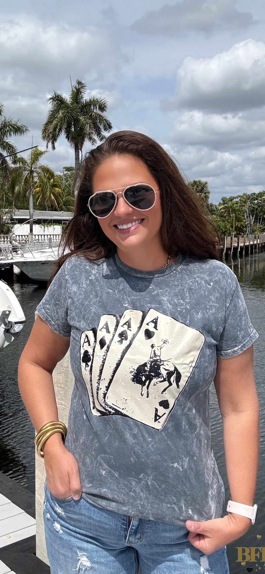 Four of a Kind Graphic Tee - BFF Here