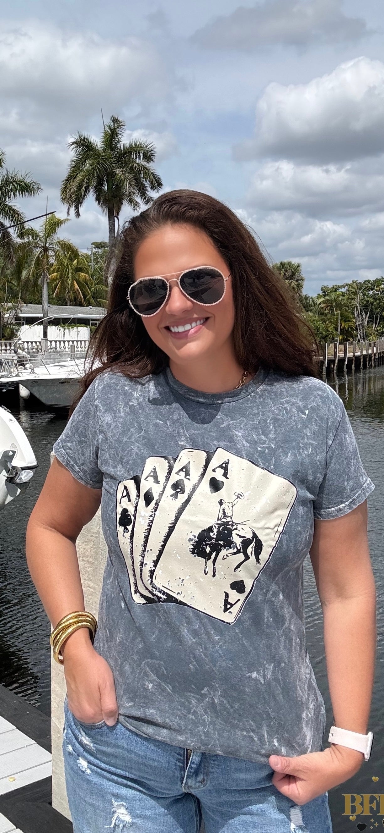 Four of a Kind Graphic Tee - BFF Here