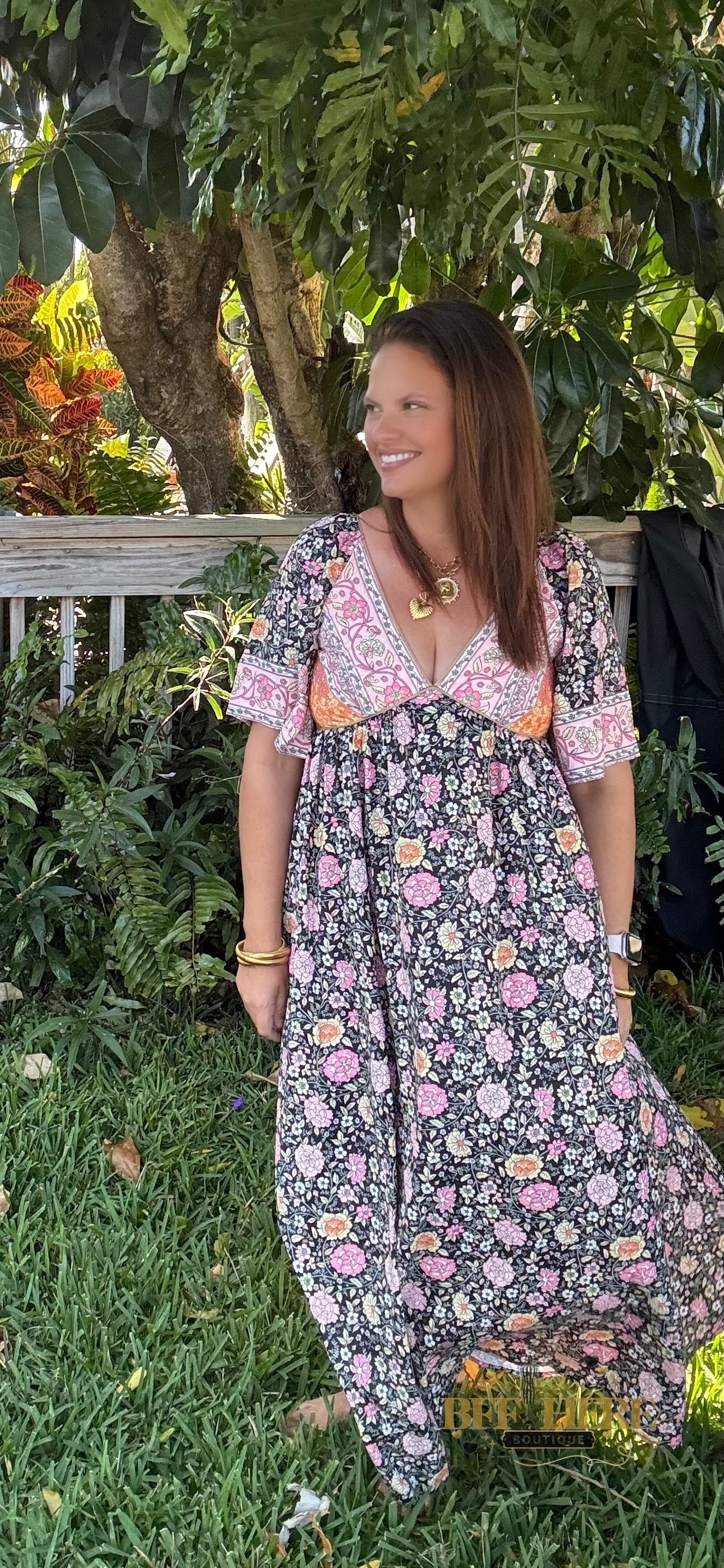 Wildflower Breeze Boho Maxi Dress - BFF Here