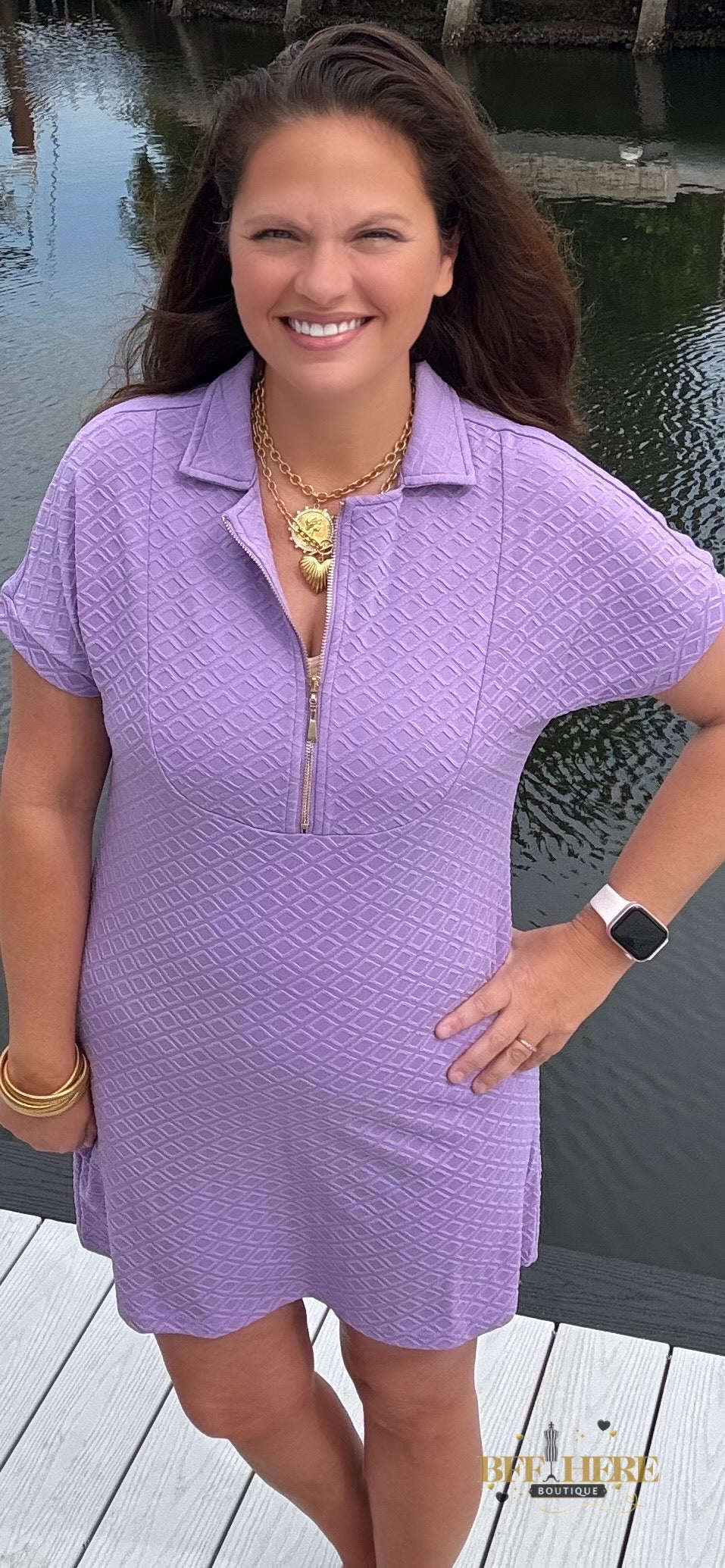 Ezra Textured Zipper Dress by Jess Lea / Choice of Color - BFF Here