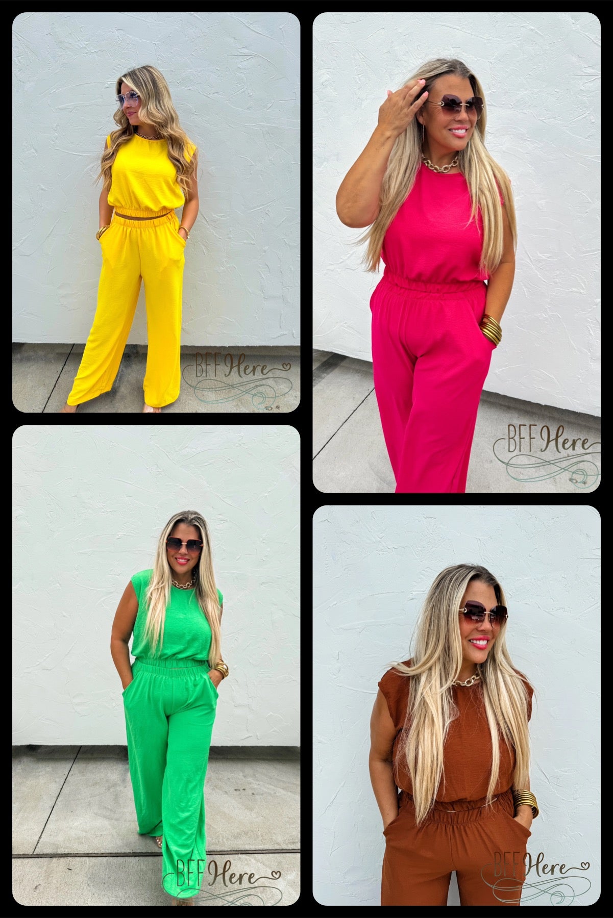 Jessica Pant Set by Blakeley / Choice of Color - BFF Here