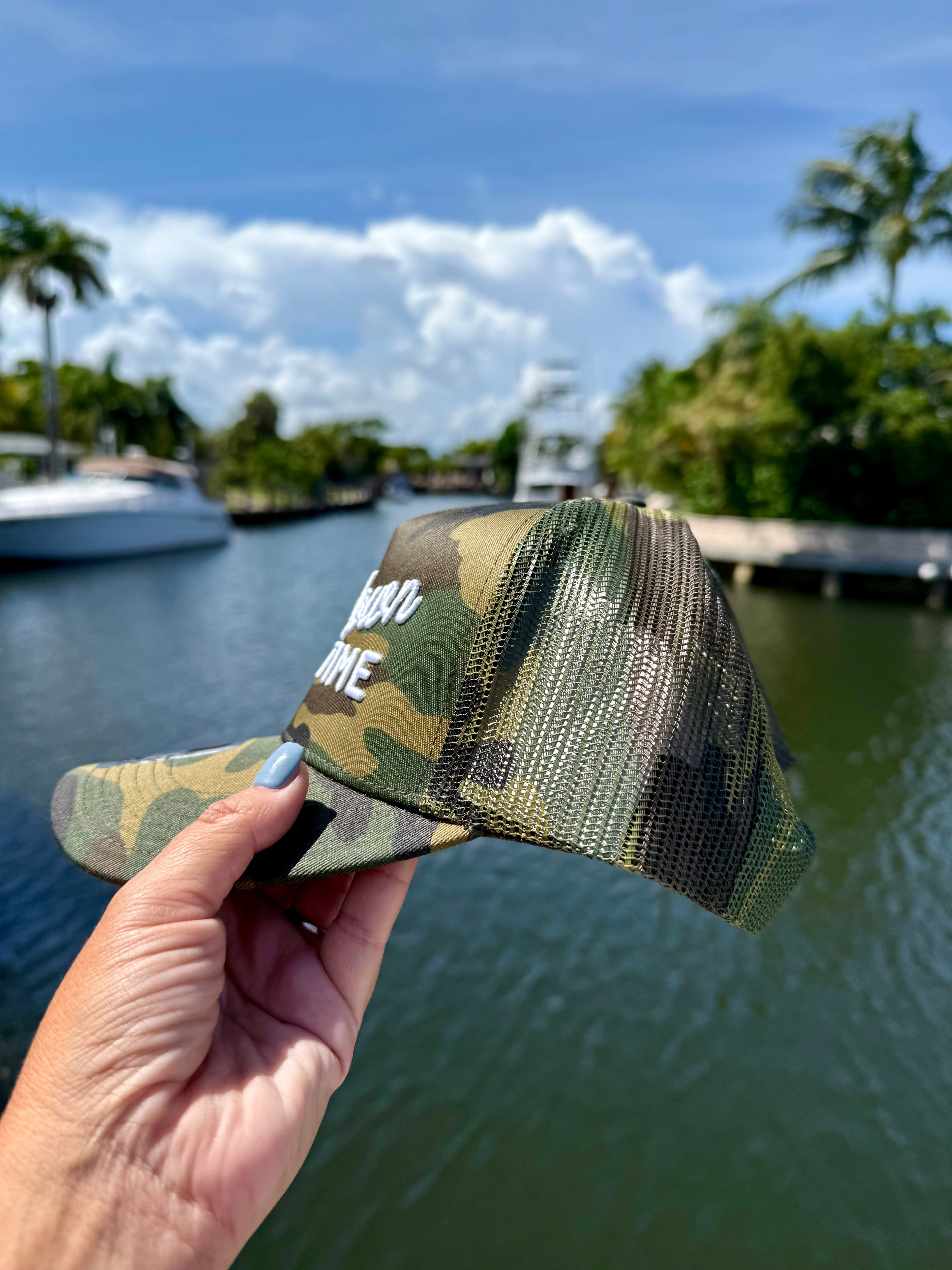 Touchdown Time Trucker Hat - BFF Here