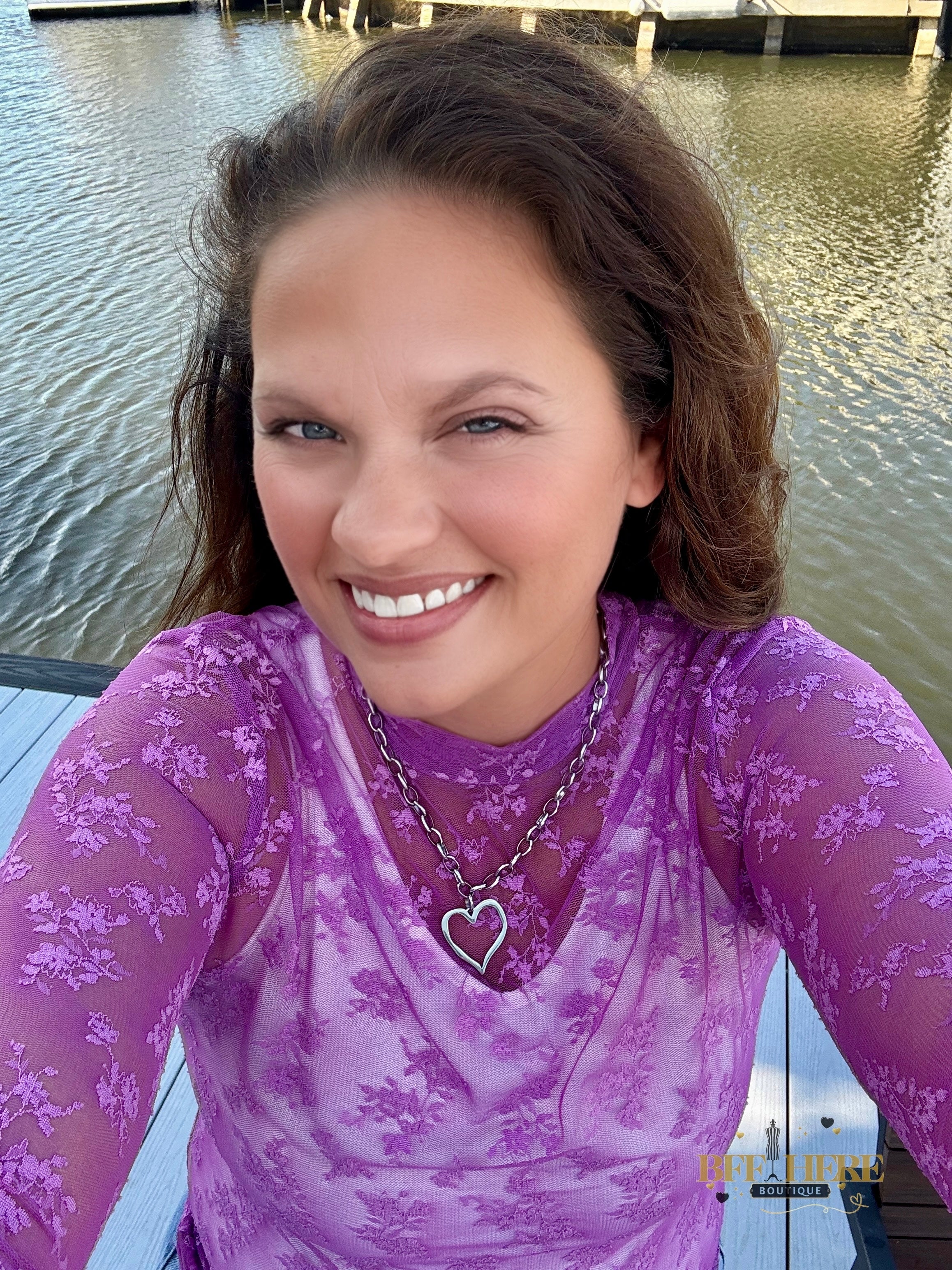 Purple Skies Lace Top by Sterling Kreek - BFF Here