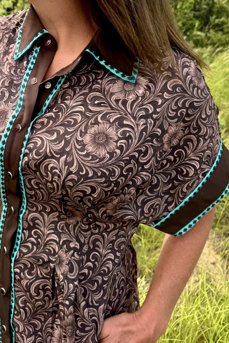 Saddle Kreek Buckstitch Dress by Sterling Kreek (Ships in 1 week)