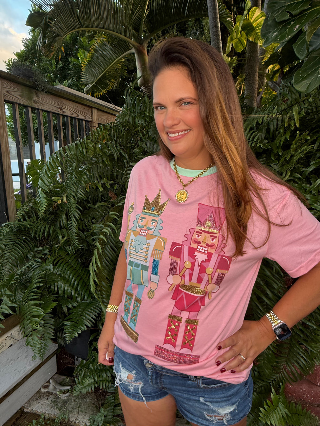 Nutcracker Vibes Sequin Embroidered Tee by Jess Lea - BFF Here