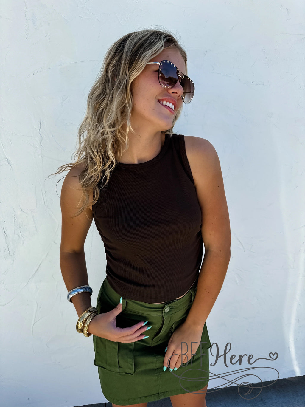 PREORDER: Carly Cargo Skirt by Blakeley / Choice of Color (Ships Middle of June) - BFF Here