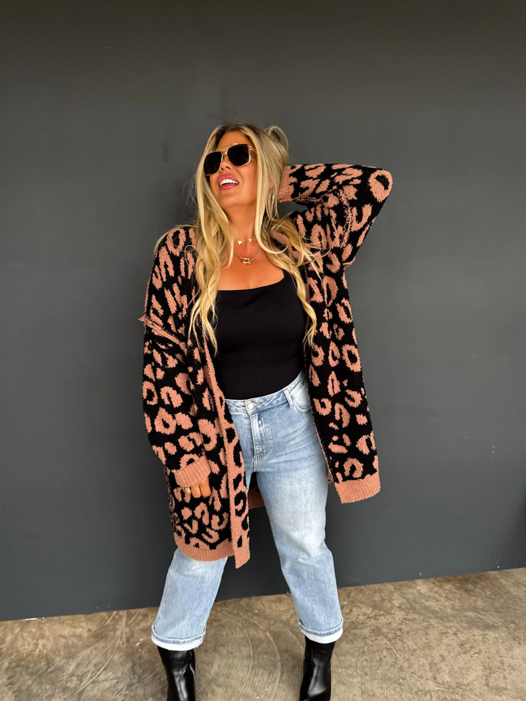 PREORDER: Lighting & Cheetah Cloud Cardigan by Blakeley (ETA: Late November) - BFF Here