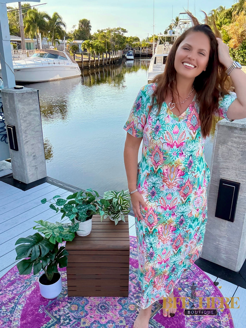 Pink Skies Maxi Dress by Sterling Kreek - BFF Here