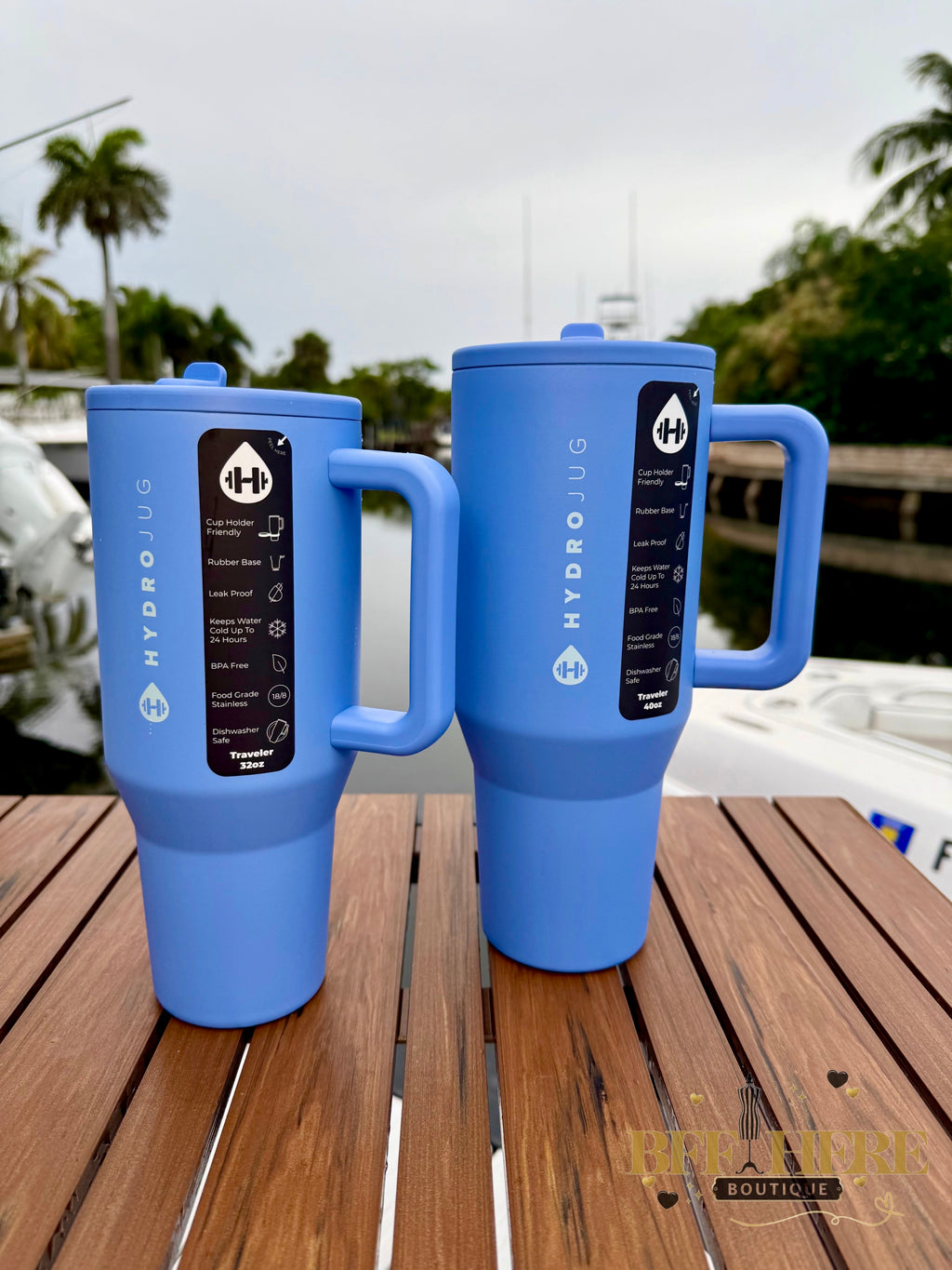 HydroJug Traveler - 32oz / Light Blue - BFF Here
