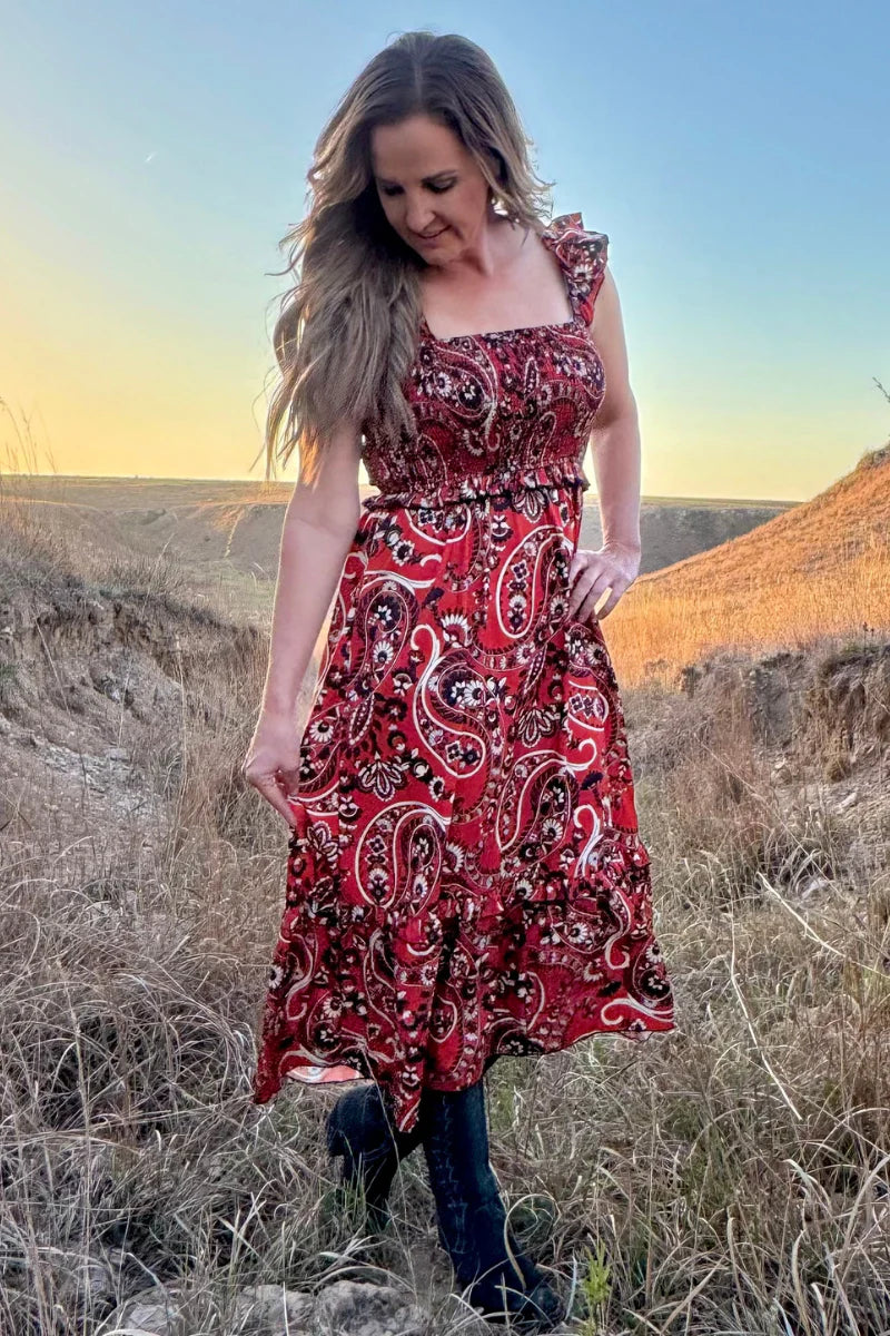 Canyon Paisley Dress by Sterling Kreek - BFF Here
