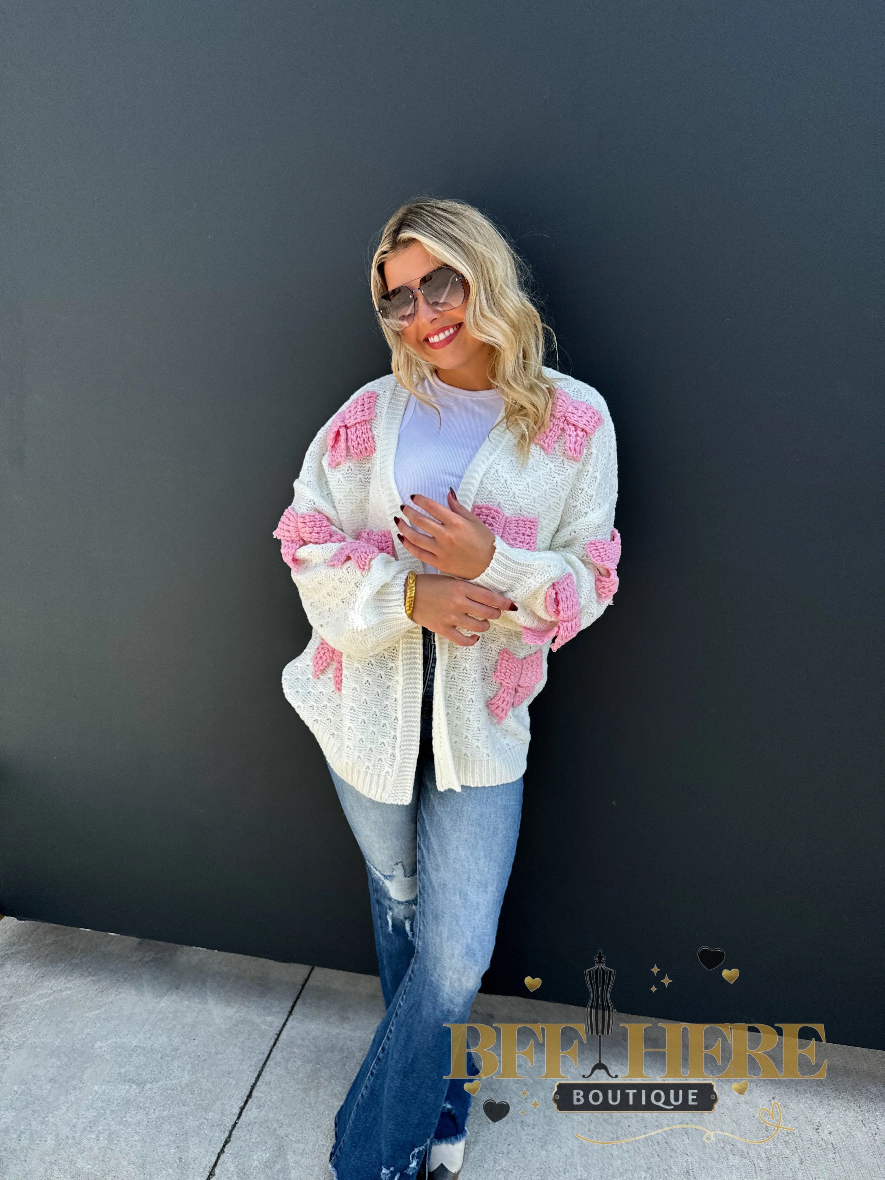 Clara Bow Knit Cardigan by Blakeley - BFF Here