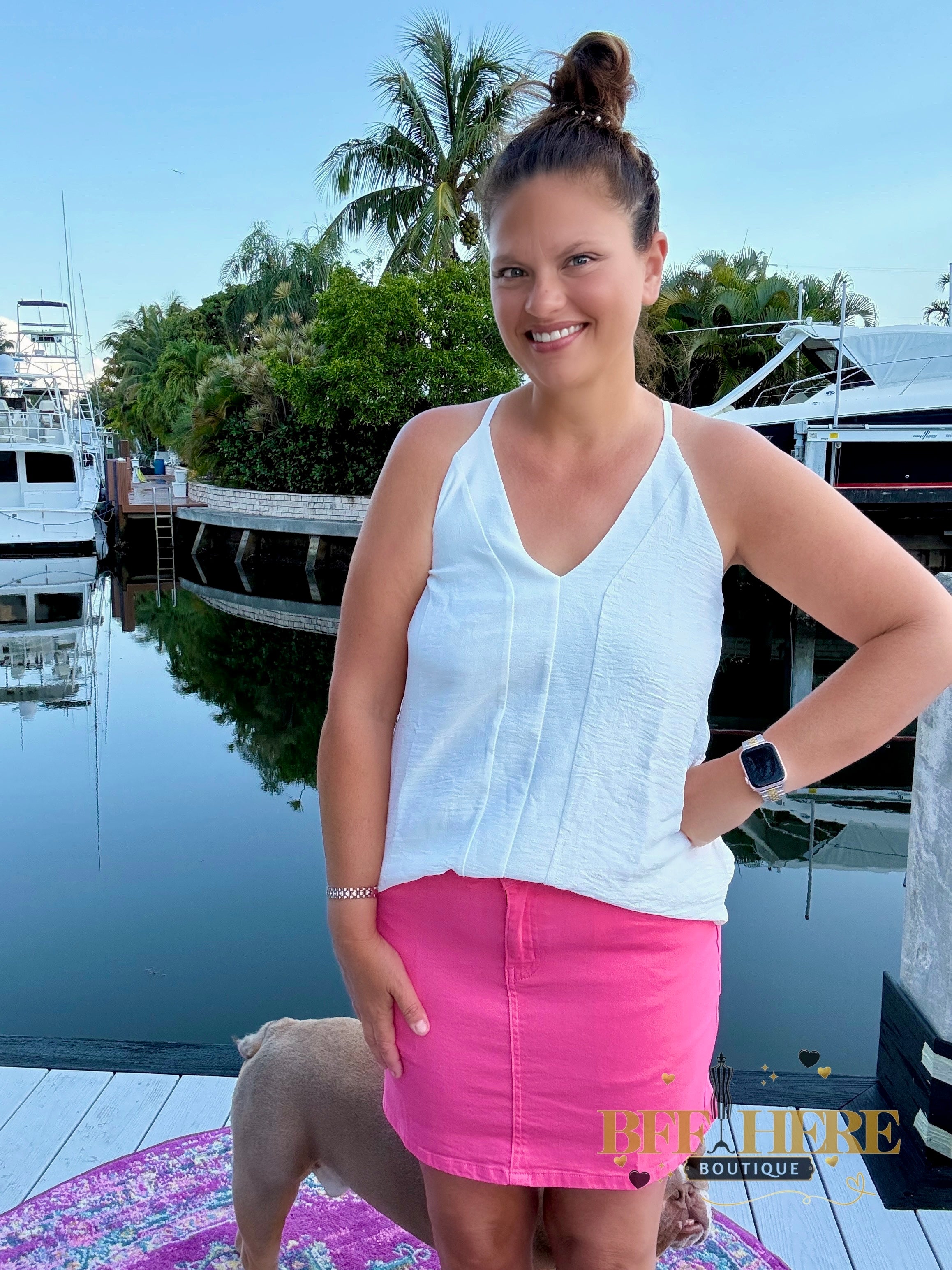 Nova Denim Skirt / Pink by Jess Lea - BFF Here