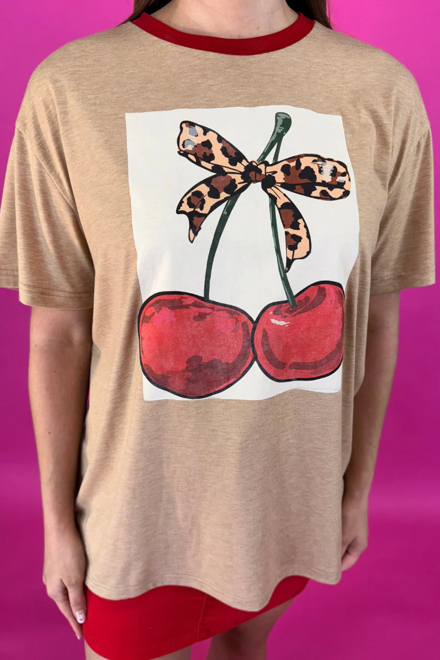 Cherry Sweet Oversized Tee by Jess Lea - BFF Here