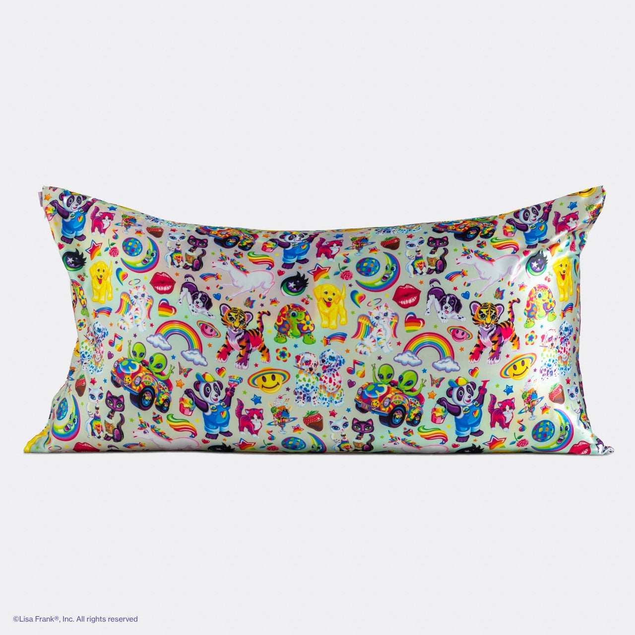 Lisa Frank X Kitsch Satin Pillowcase - the Fantastic World of Lisa Frank