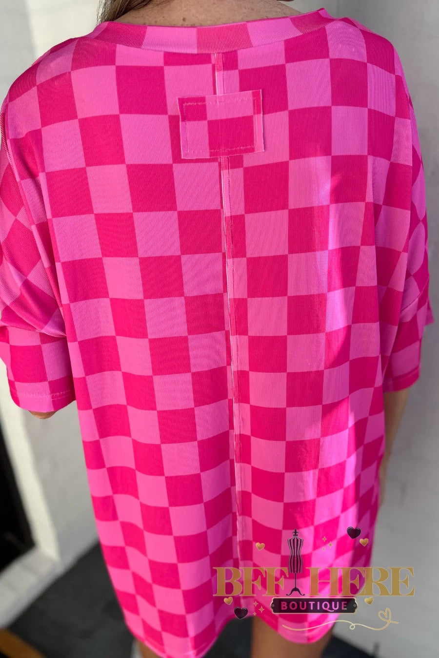 Daily Basis Biker Set, Pink Checkered Set by Jess Lea - BFF Here