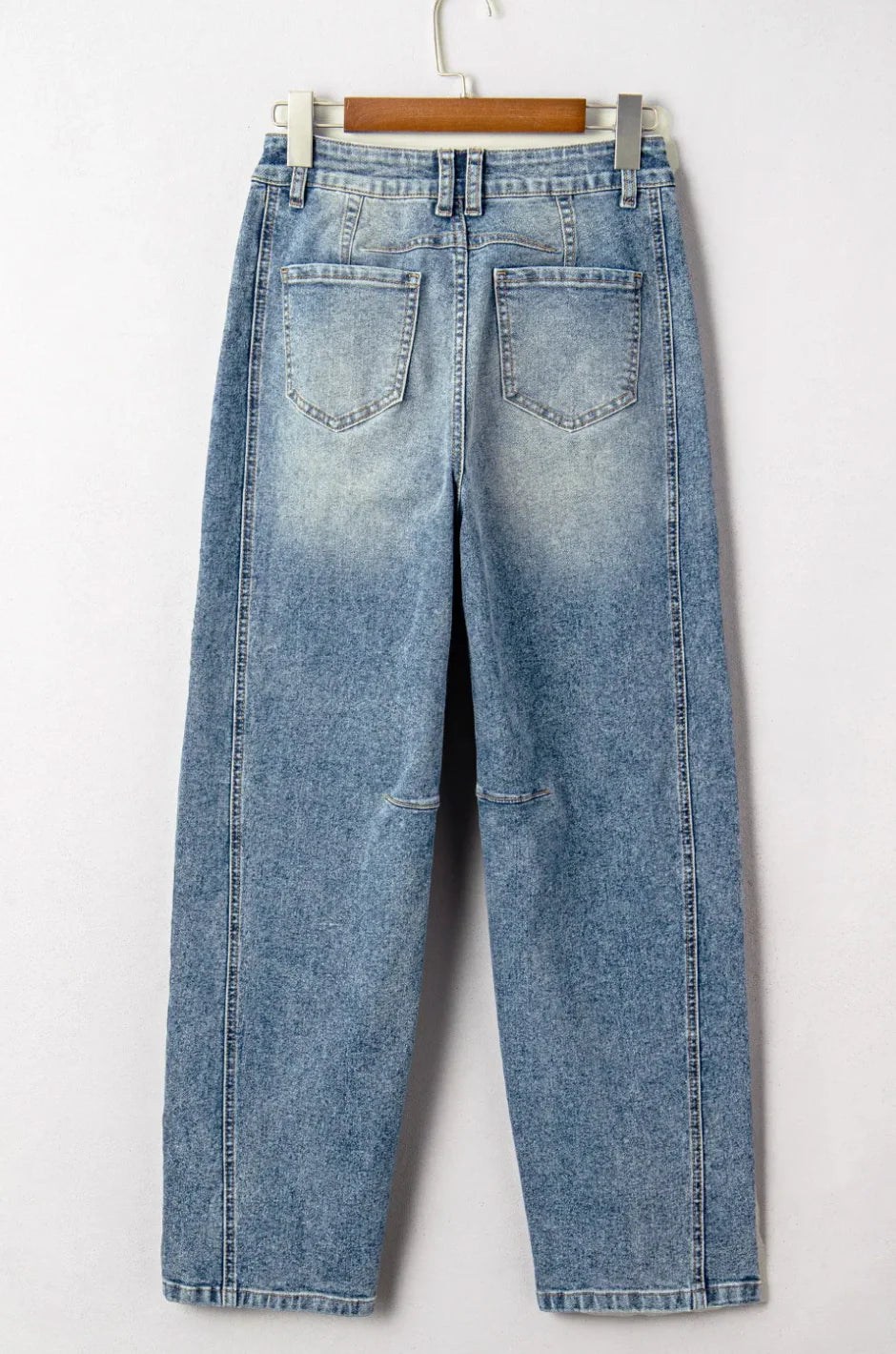 PREORDER: Harbor Roll Cuff Wide Leg Jeans (ETA: August )