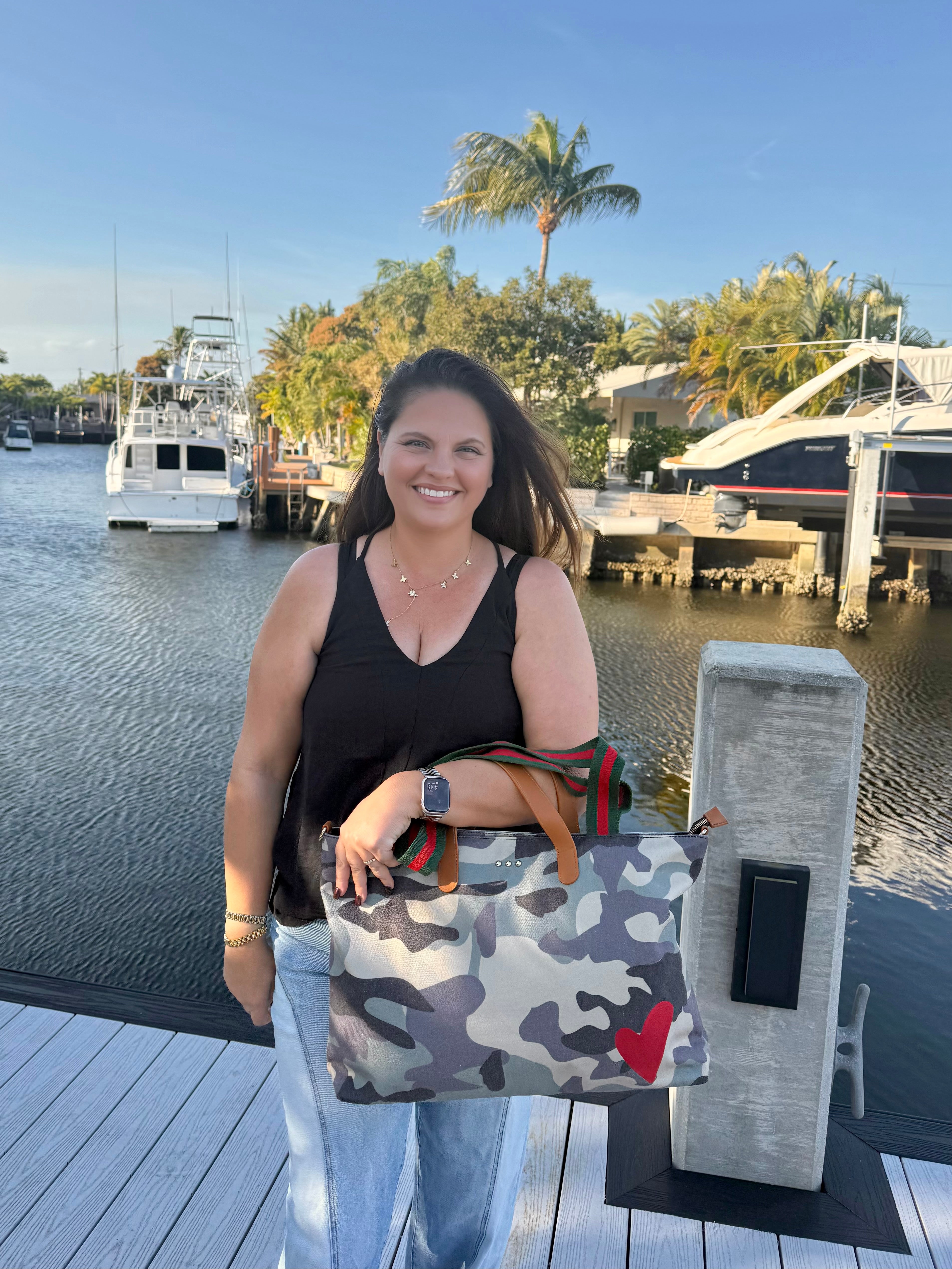 Chelsie Canvas Tote by Pretty Simple - BFF Here