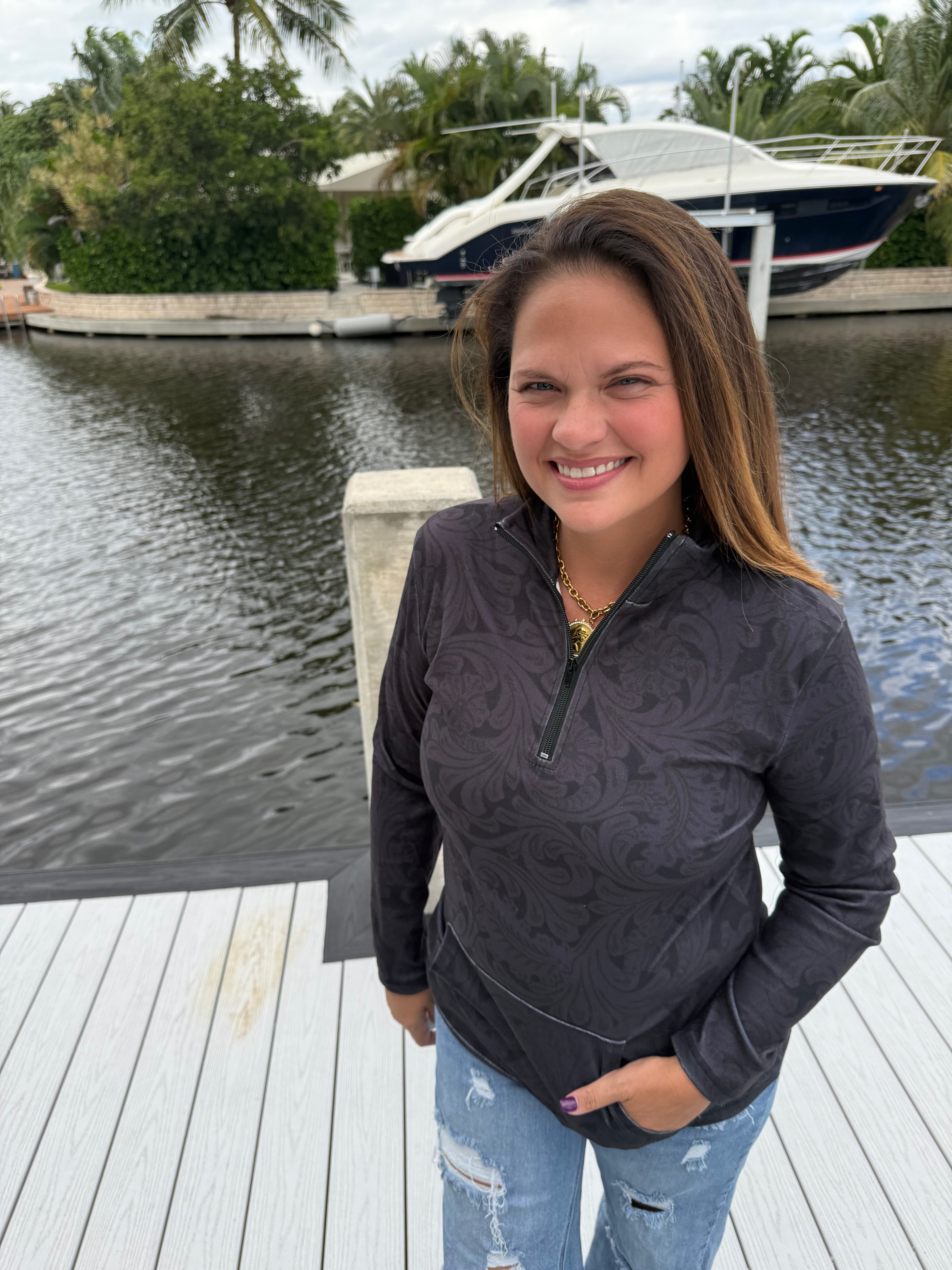 Tooled In Black Pullover by Sterling Kreek - BFF Here