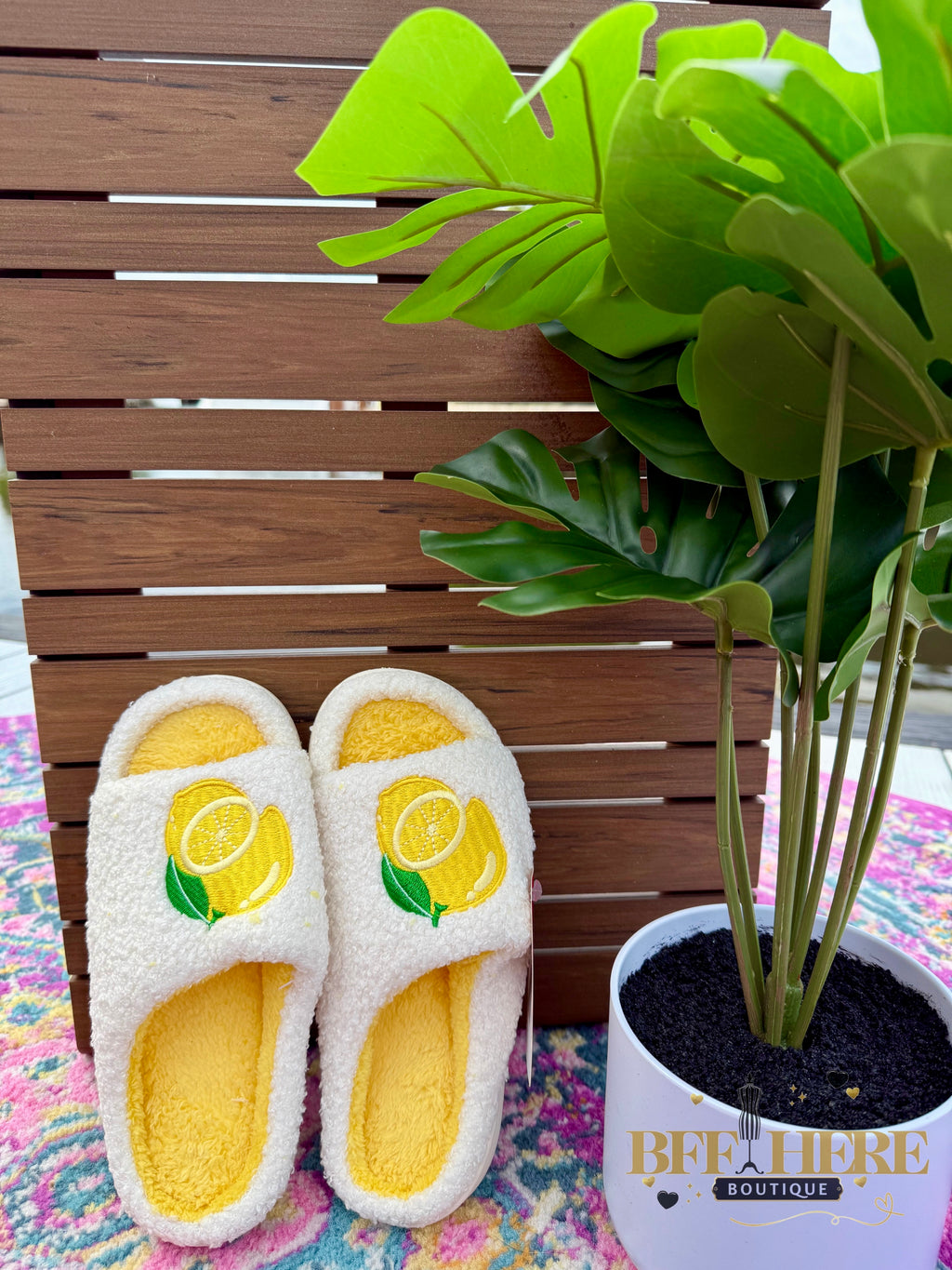 Lemon Drop Slippers by Jess Lea - BFF Here