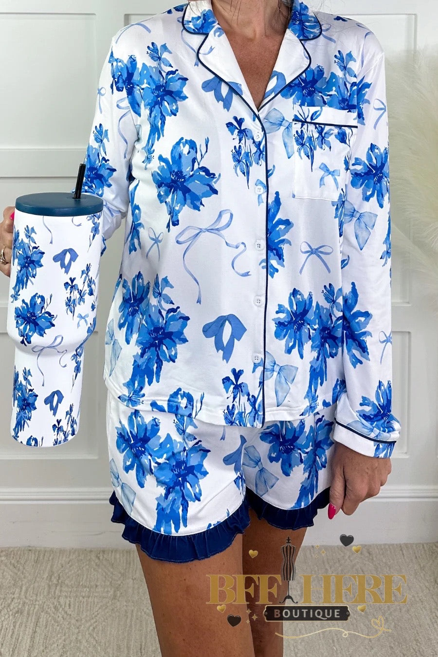 Blossom Ruffle Pajama Set by Jess Lea - BFF Here