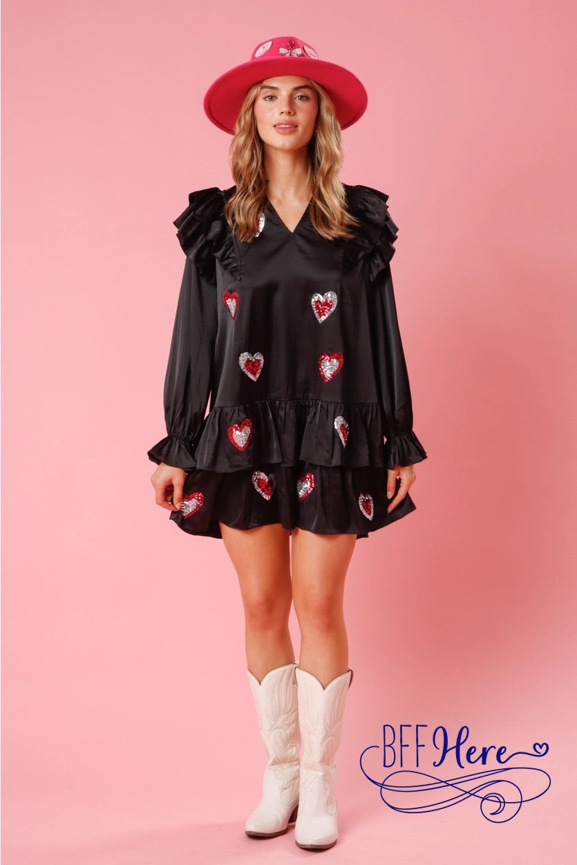 Romantic Ruffles: Valentine Heart Dress - BFF Here