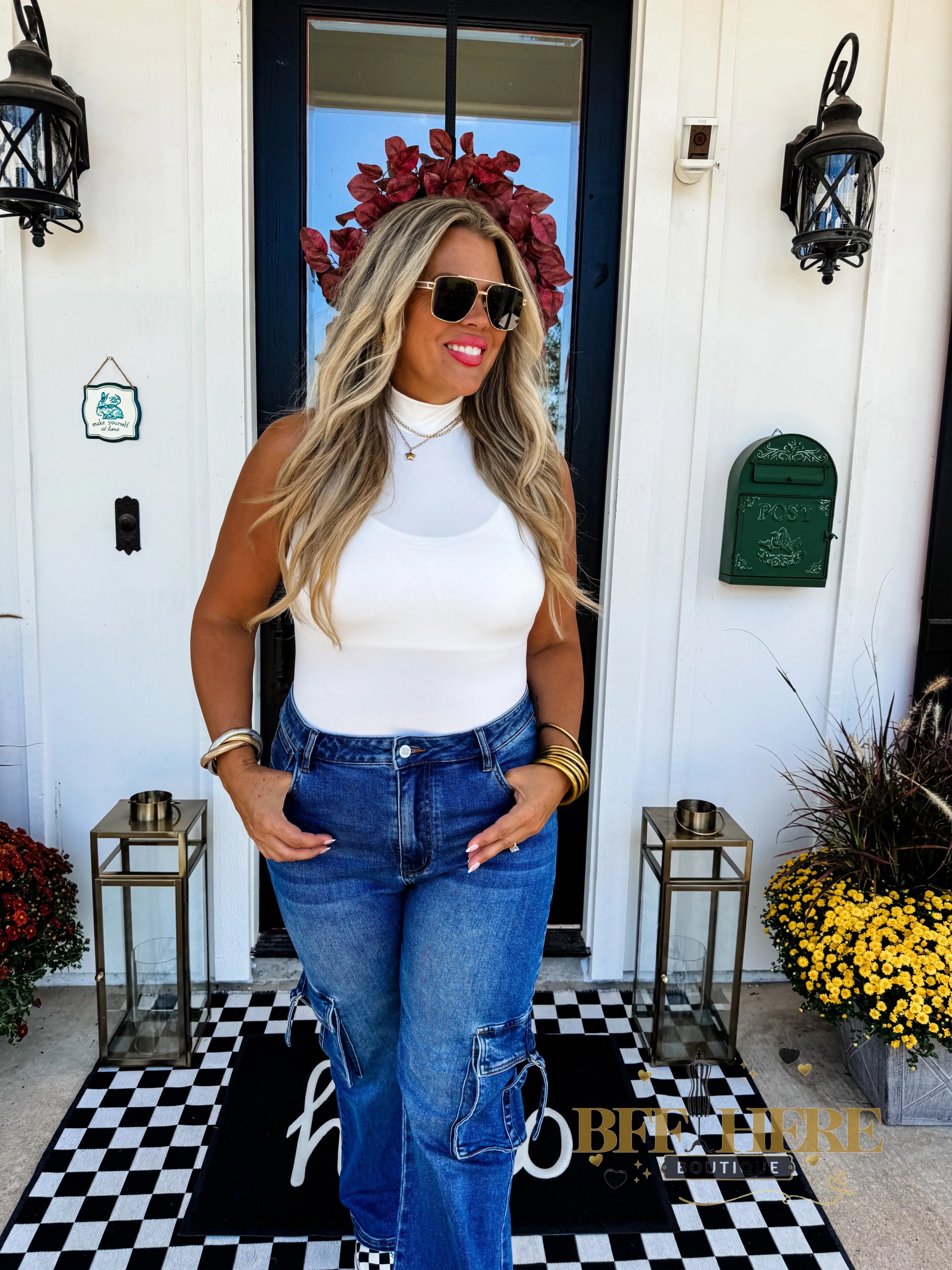 PREORDER: Bailey Mock Neck Bodysuit by Blakeley (Ships End of November) - BFF Here
