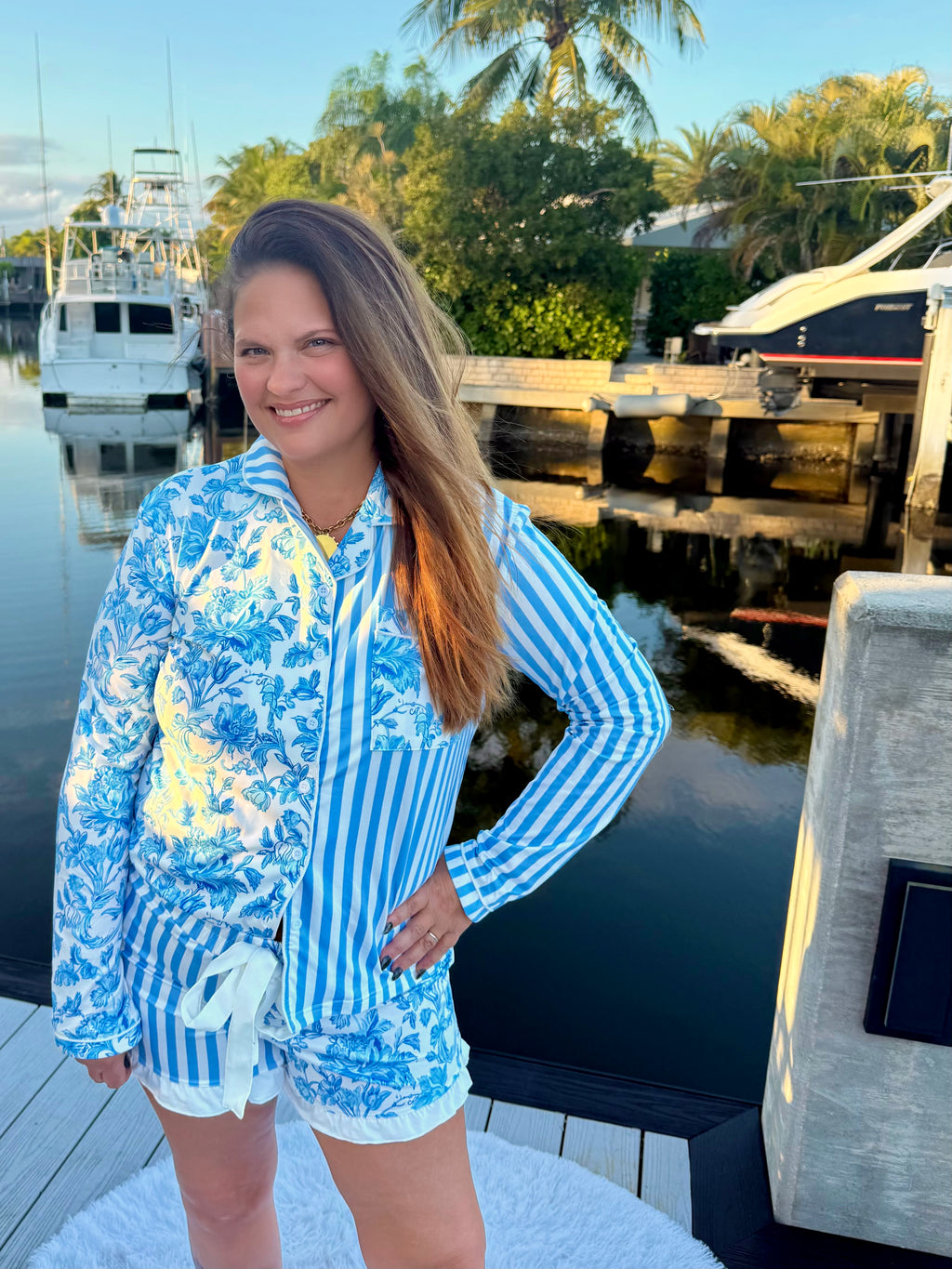 Morning Bloom Ruffle Pajama Set by Jess Lea - BFF Here