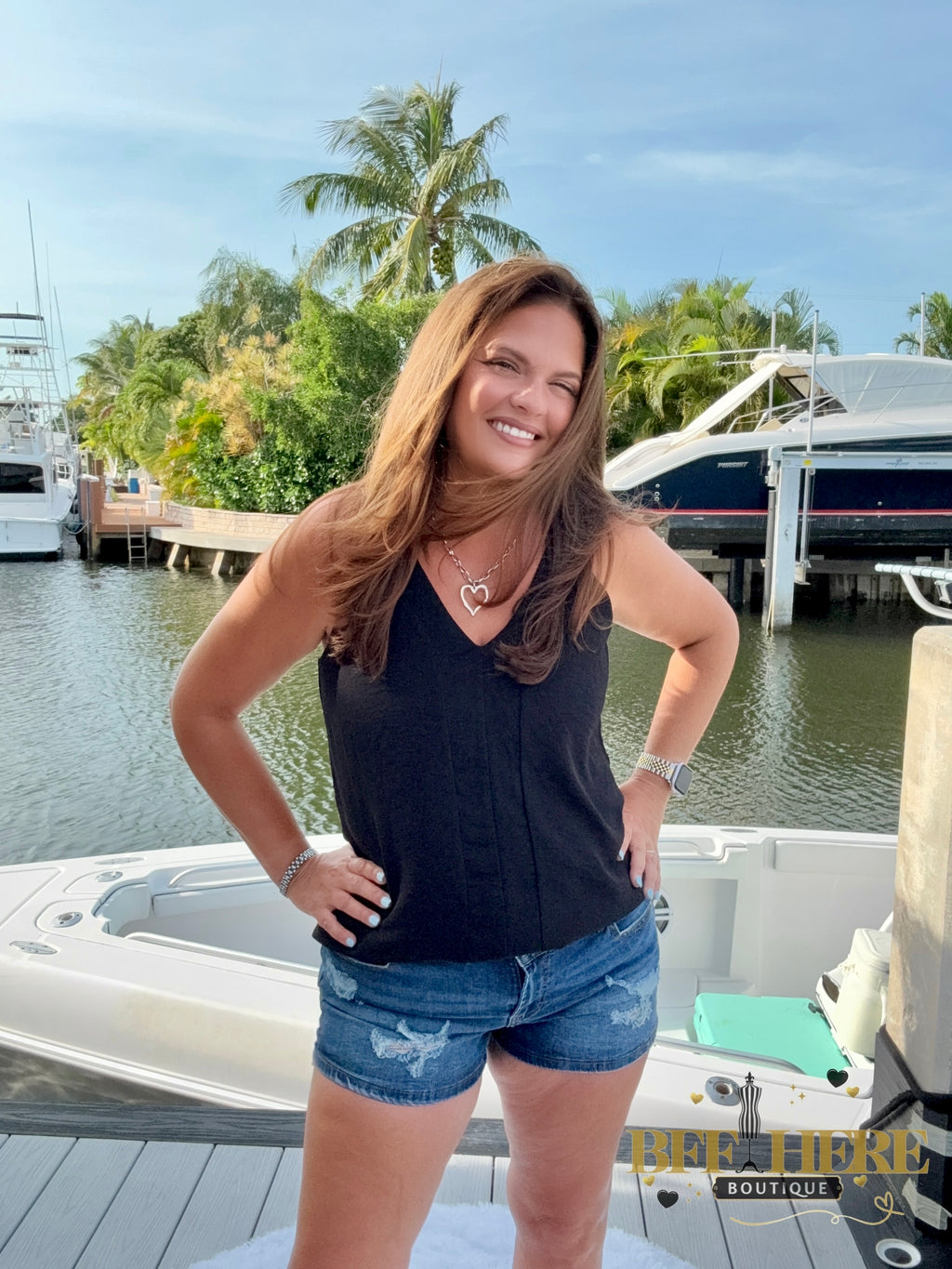 SK Denim Shorts by Sterling Kreek - BFF Here