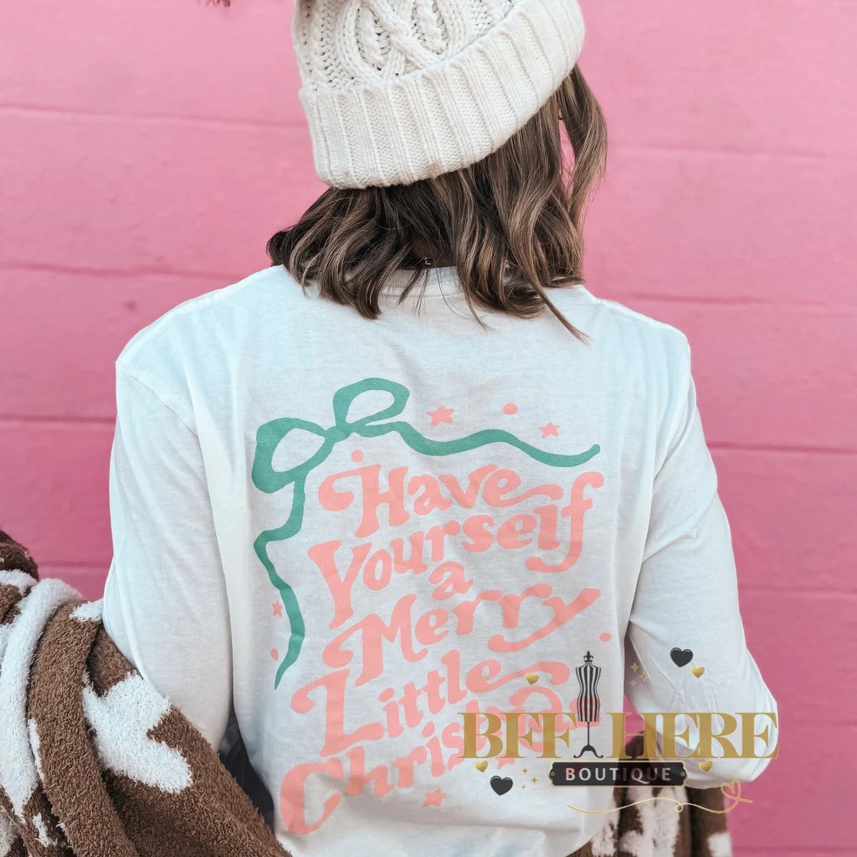 Merry Little Christmas Longsleeve - BFF Here