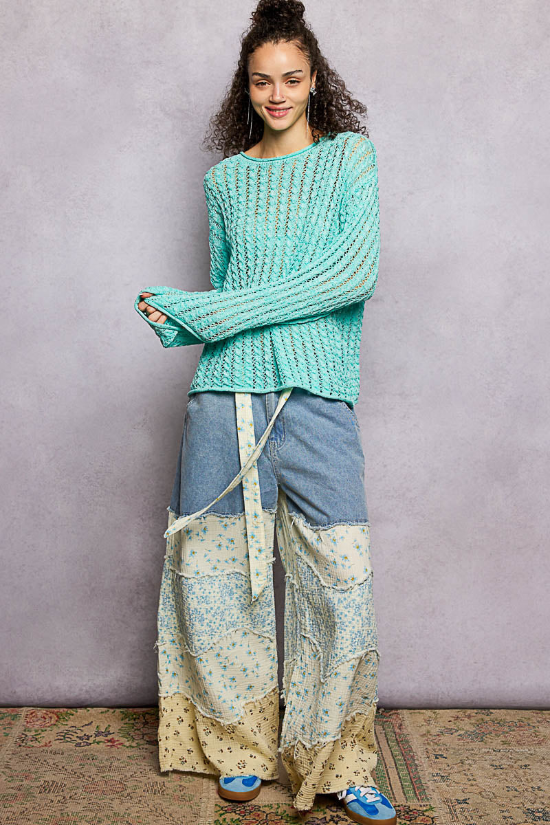 Long Sleeve Lightweight Summer Sweater Top  by POL (Ships 2-3 weeks) - BFF Here