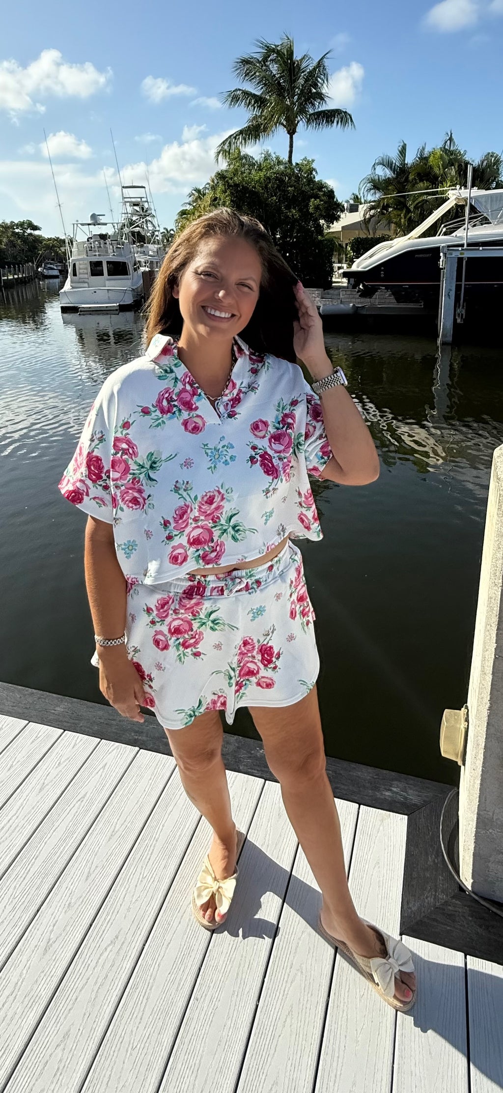 Hot To Spot Floral Skort Set by Blakeley - BFF Here