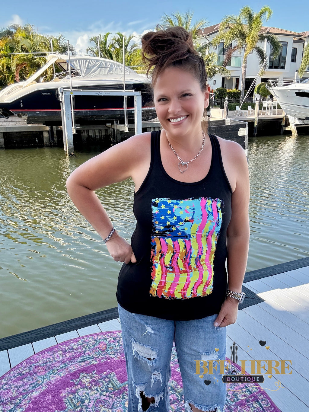 Party In The USA Tank by Sterling Kreek - BFF Here