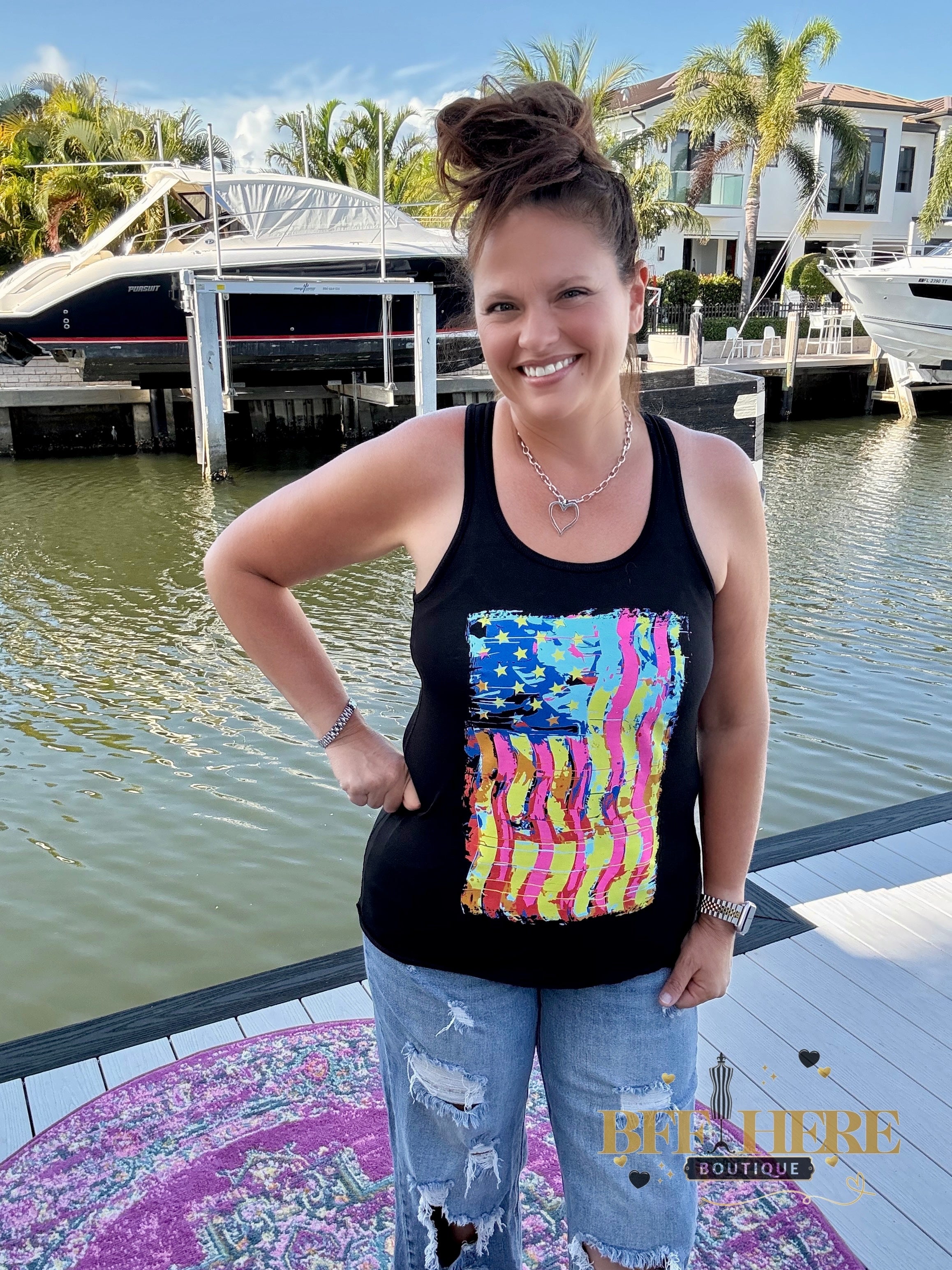 Party In The USA Tank by Sterling Kreek - BFF Here