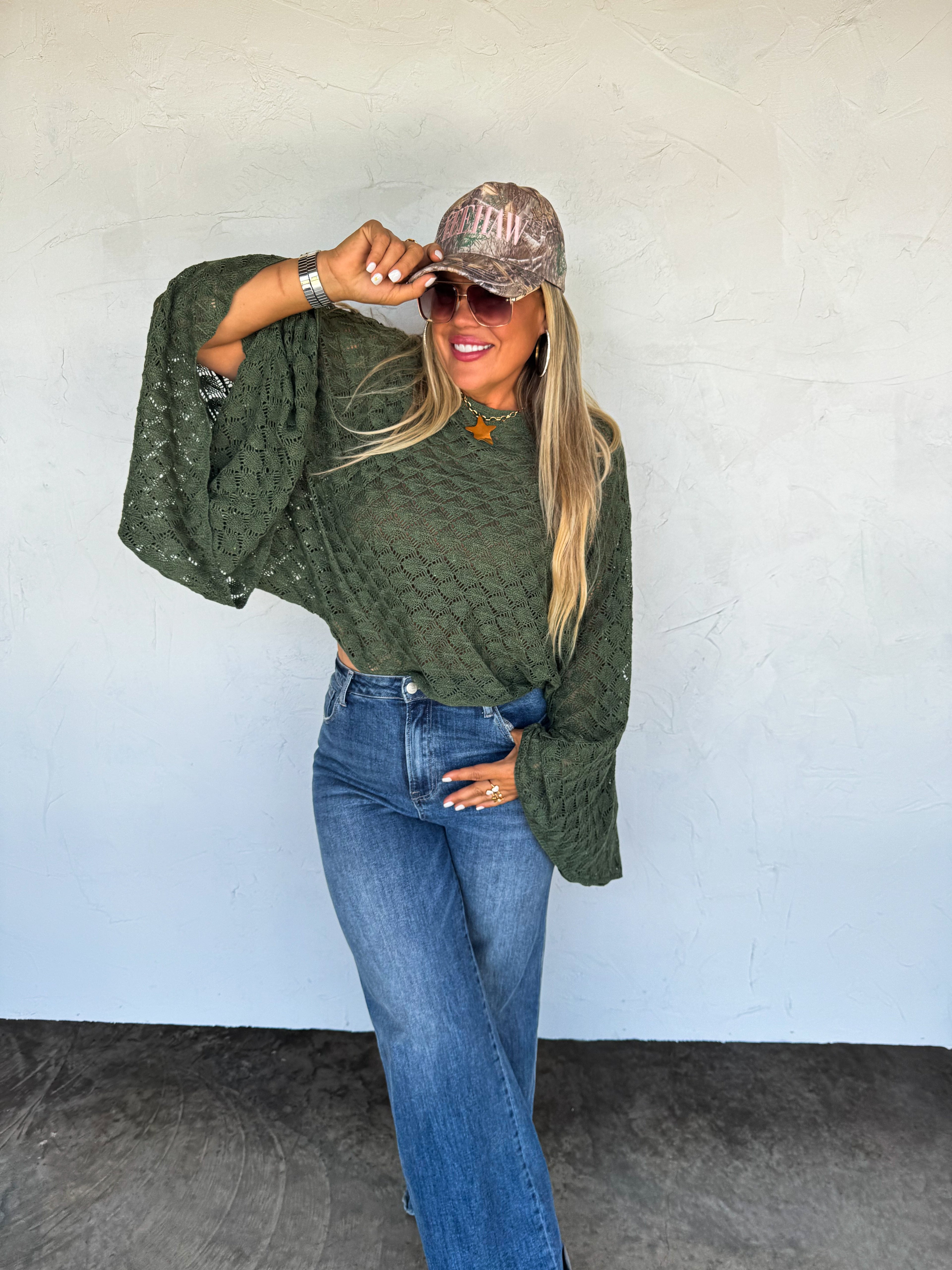PREORDER- FALL COLORS FREE SPIRIT BELL SLEEVE TOP - BFF Here