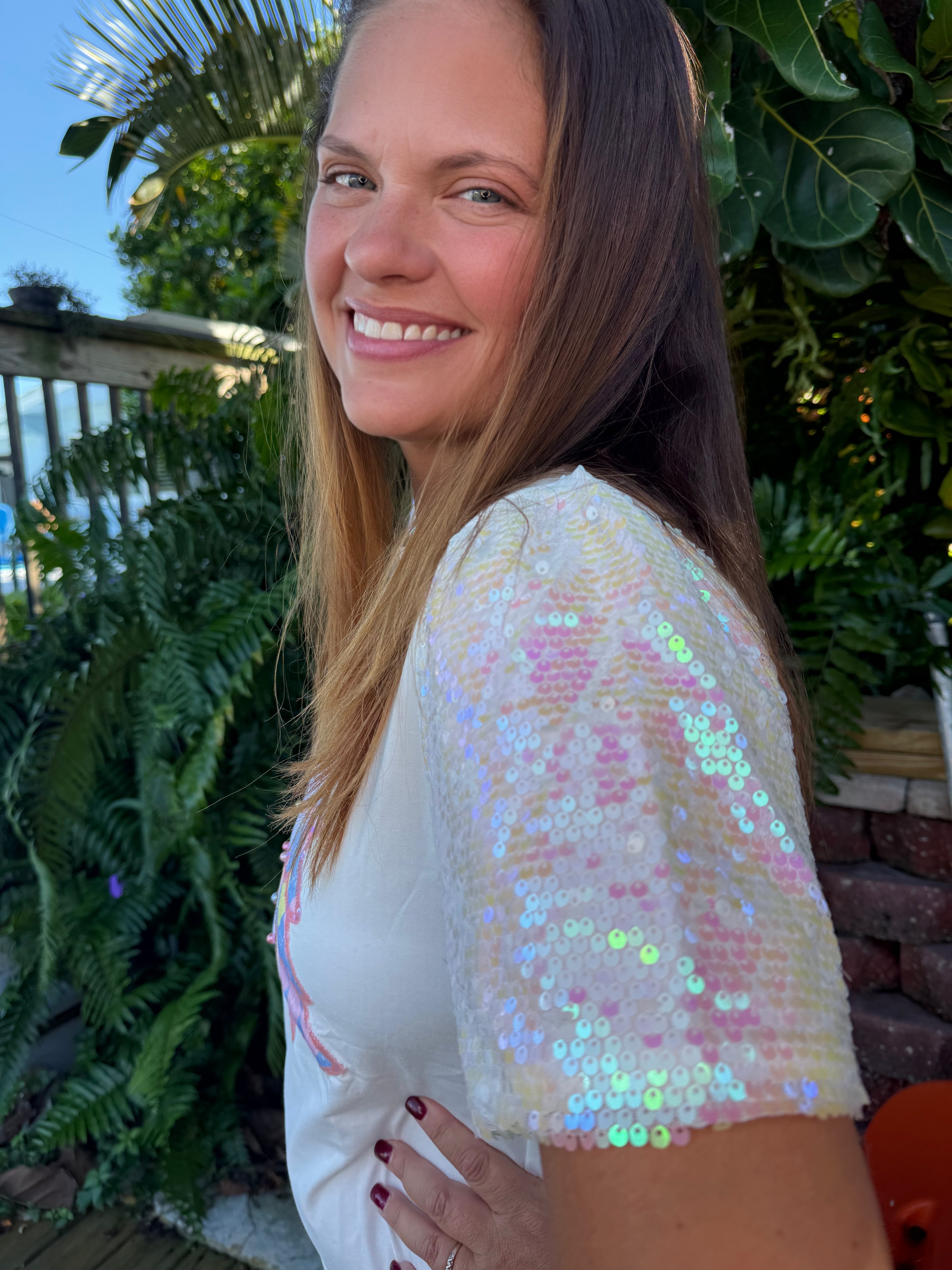 Festive Forest on Princess Top by Grace & Emma - BFF Here